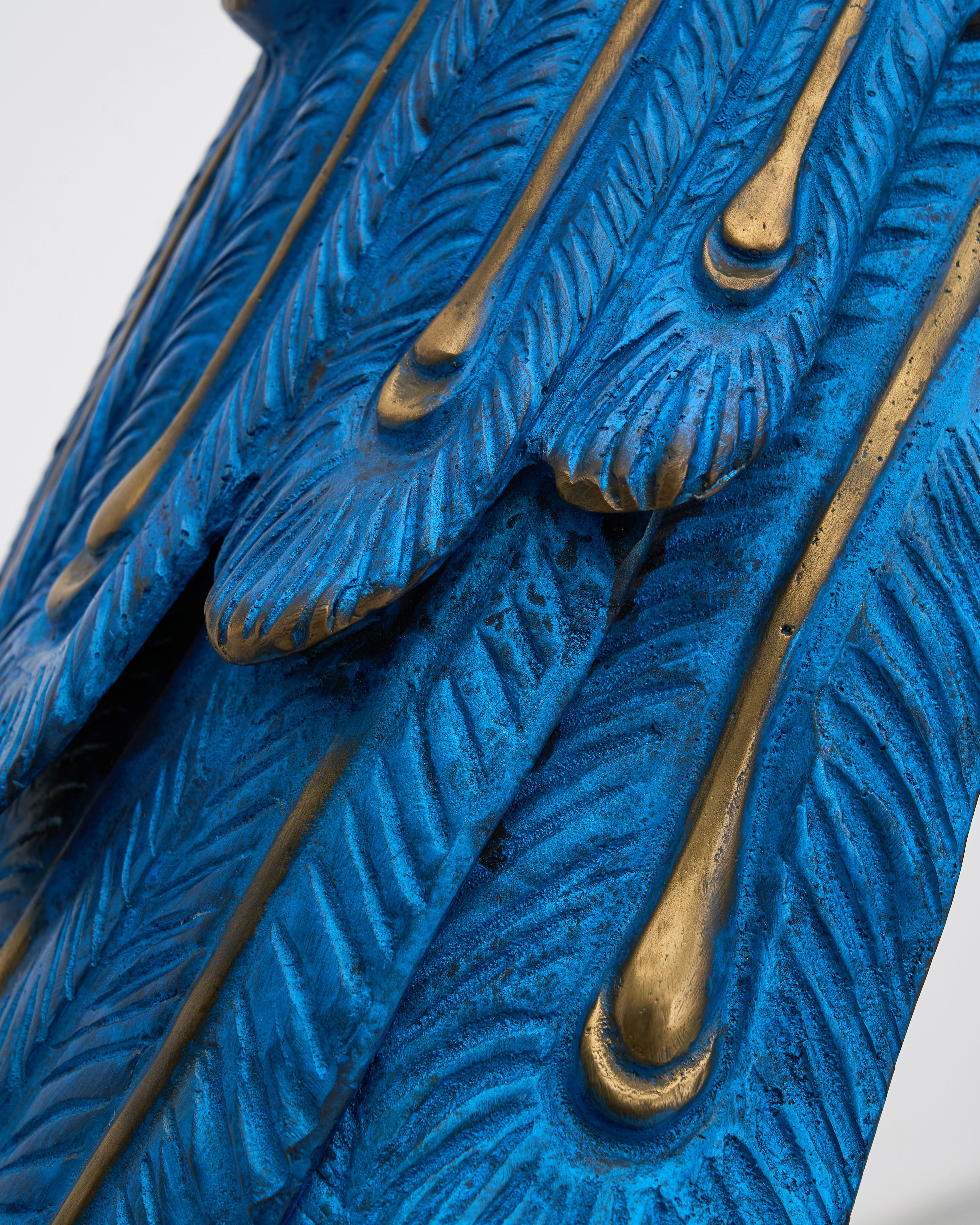 Grand Peacock Decorative Sculpture