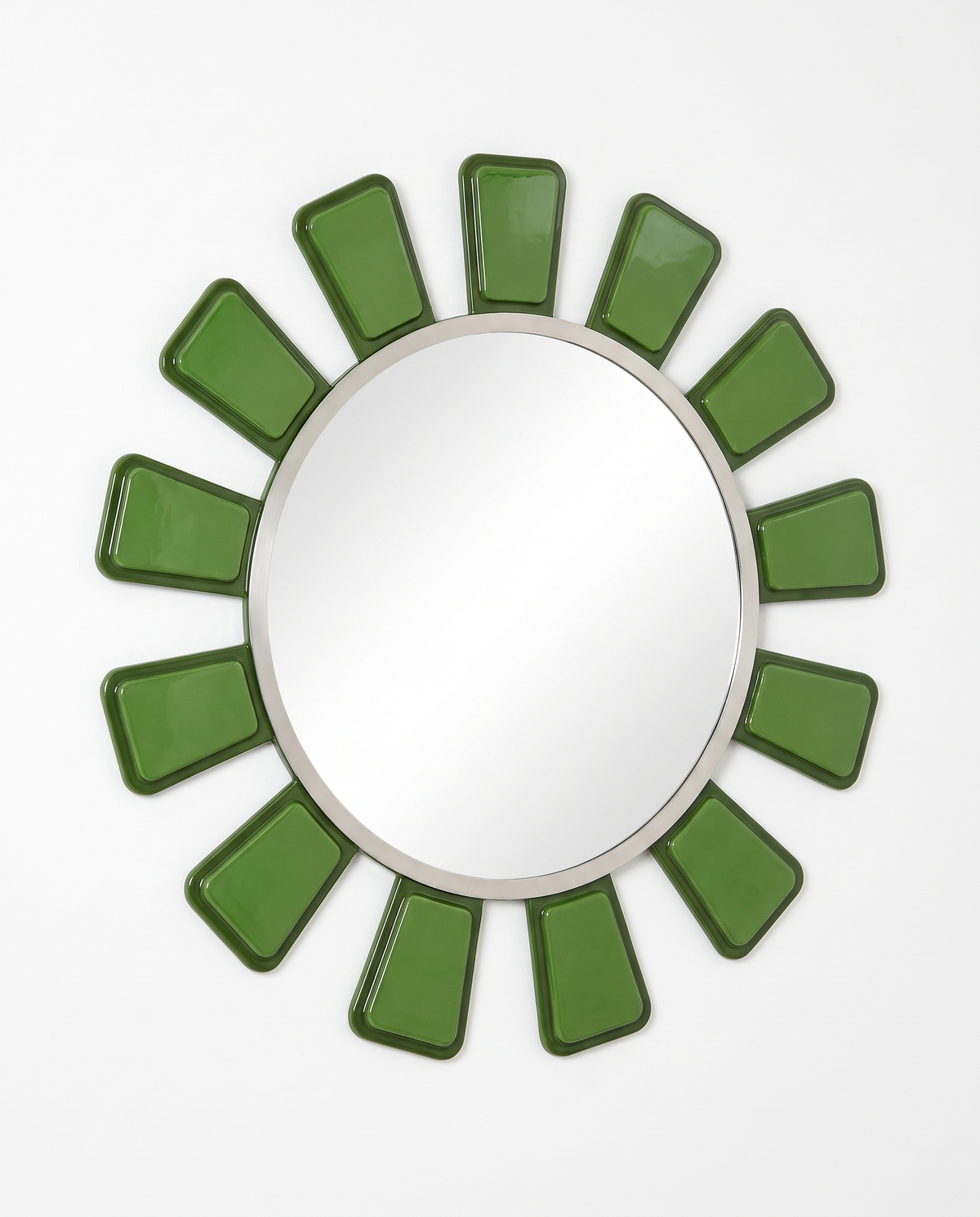 Deco Dahlia Green Mirror