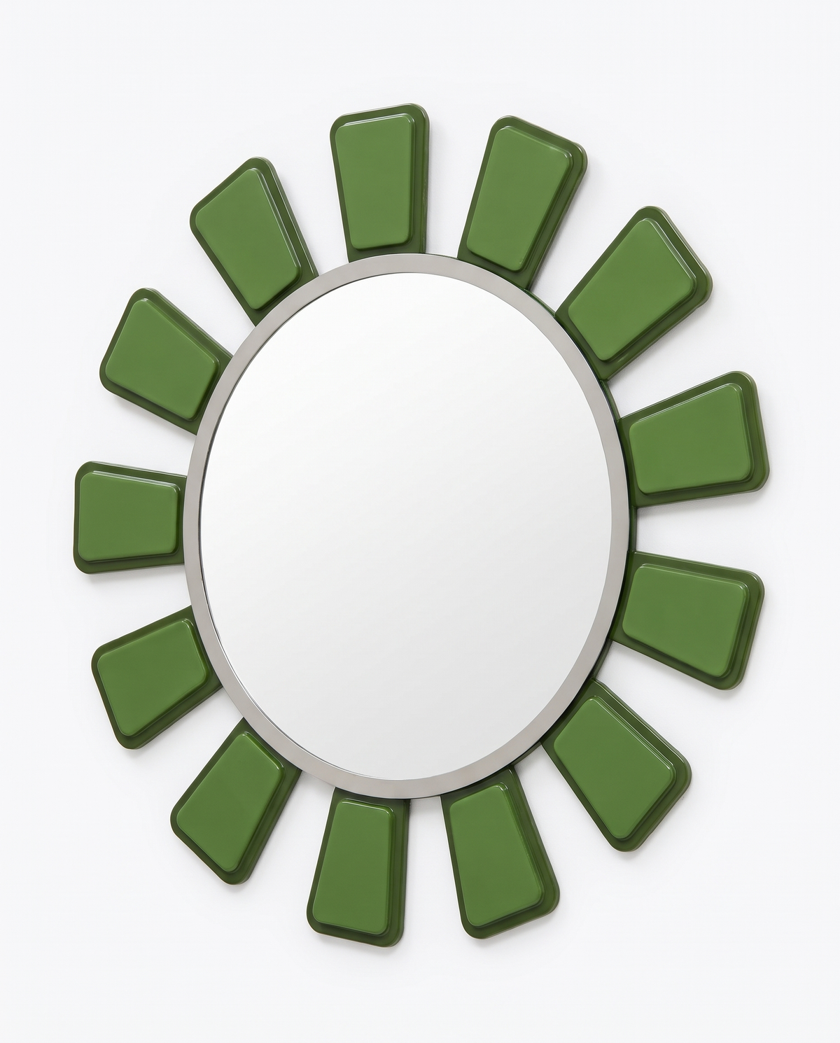 Deco Dahlia Green Mirror