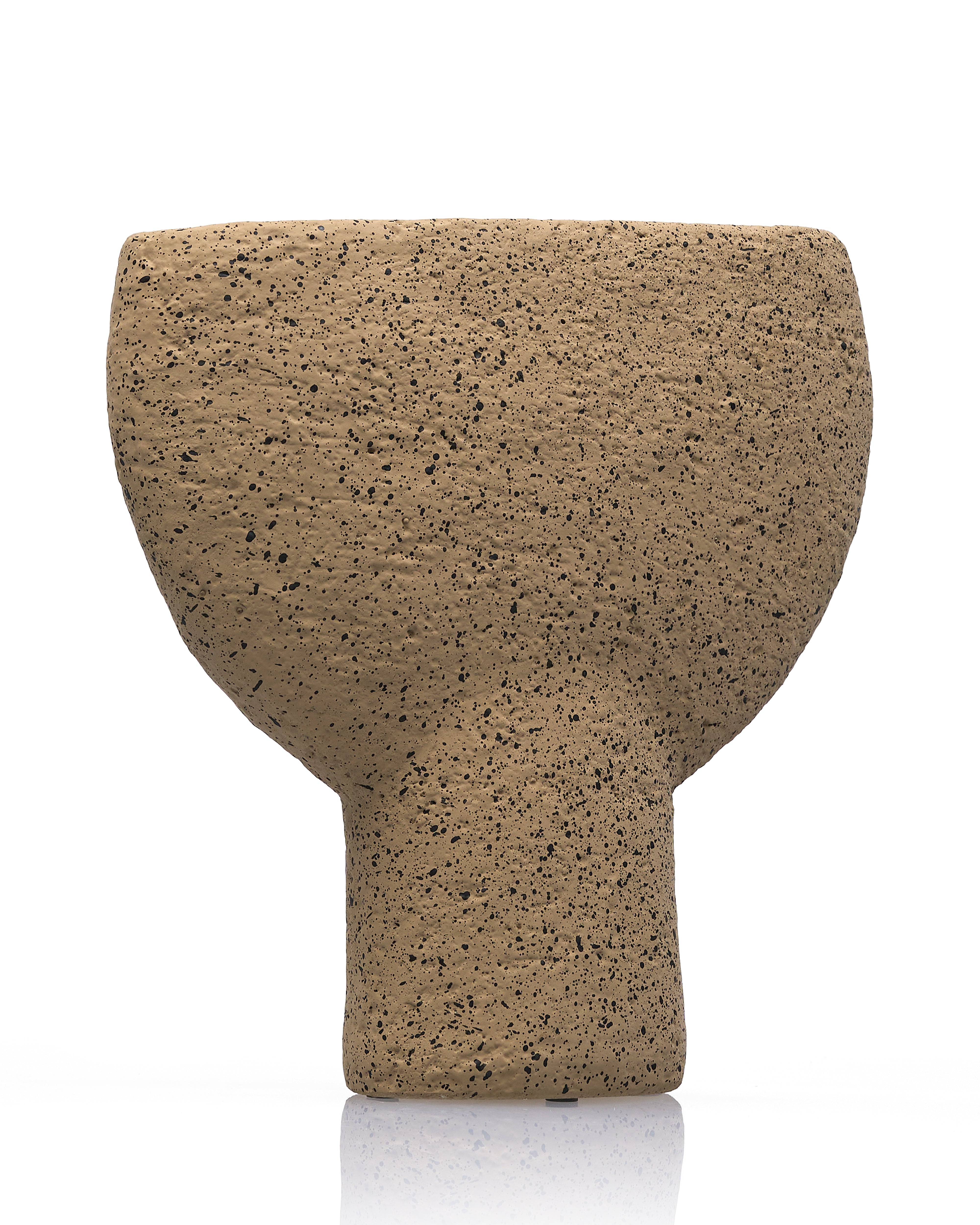 Dune Pedestal Cement Vase - Windsor Oak