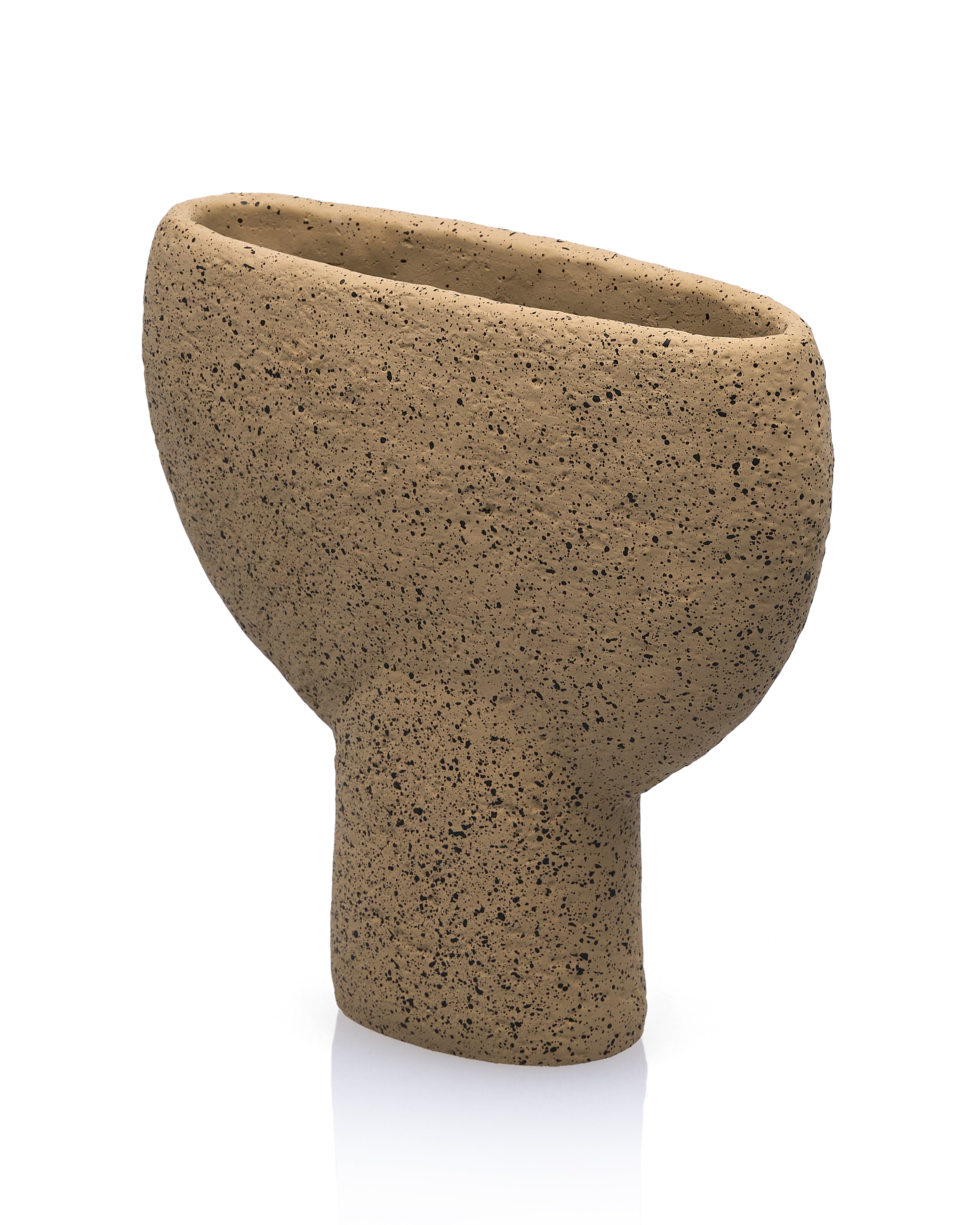 Dune Pedestal Cement Vase - Windsor Oak