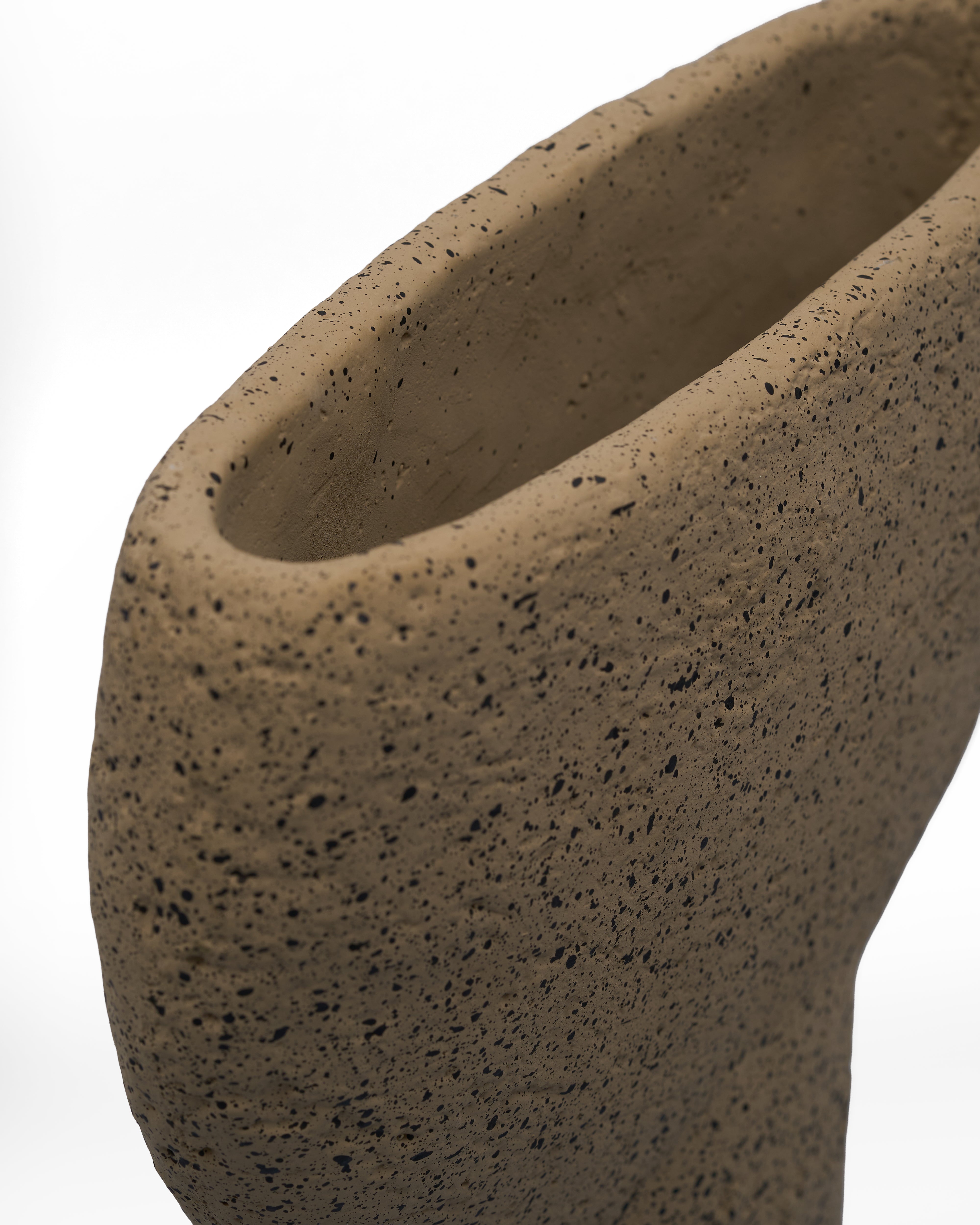 Dune Pedestal Cement Vase - Windsor Oak