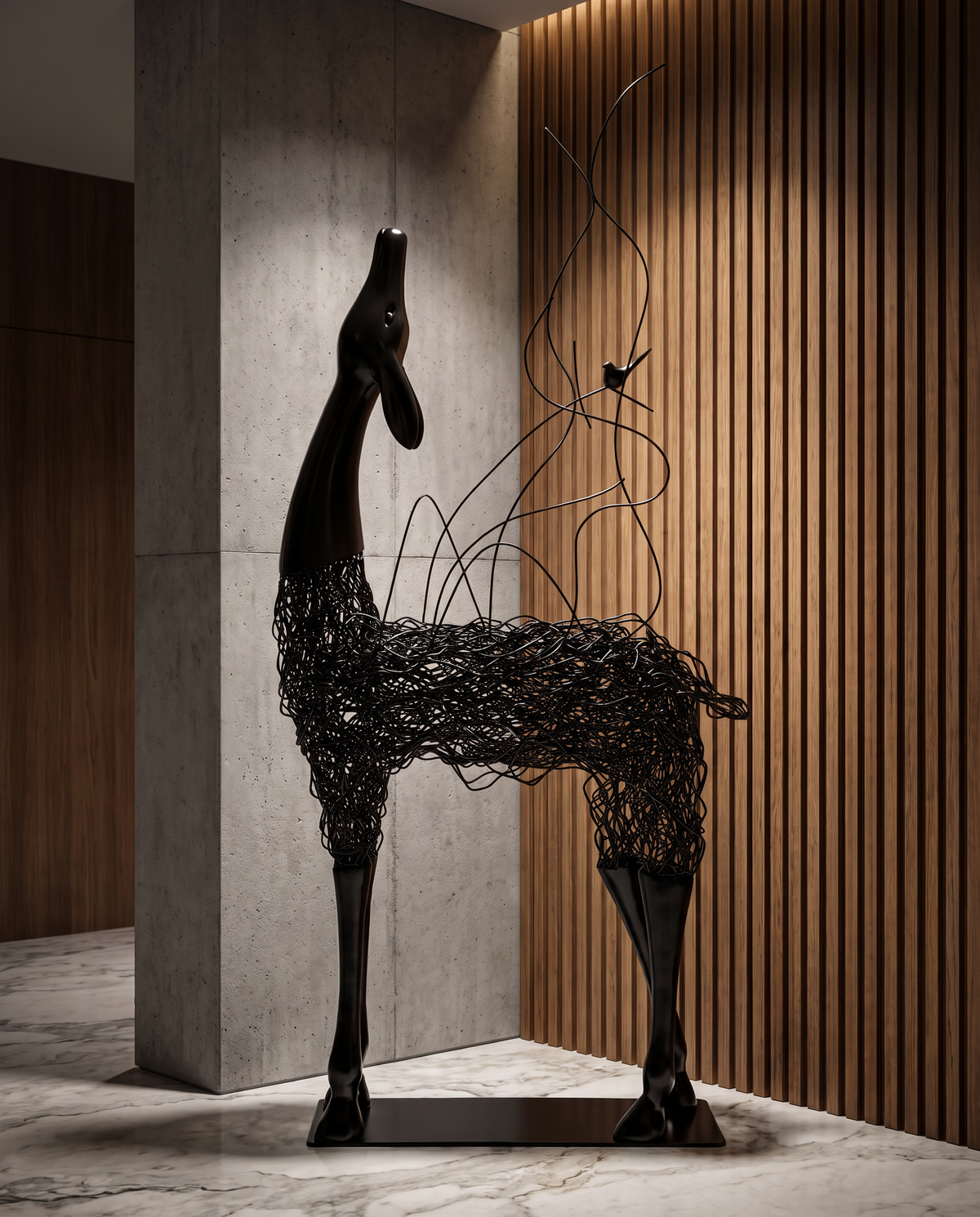 Echoing Herd Deer Large Sculpture