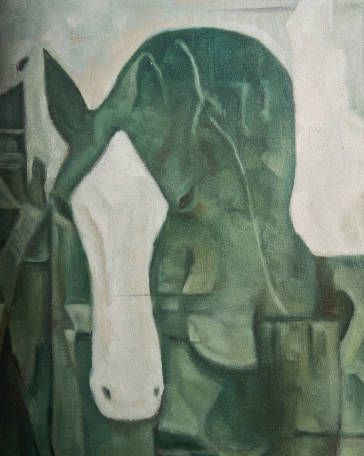 Emerald Equine Harmony - Modern Luxury Wallart