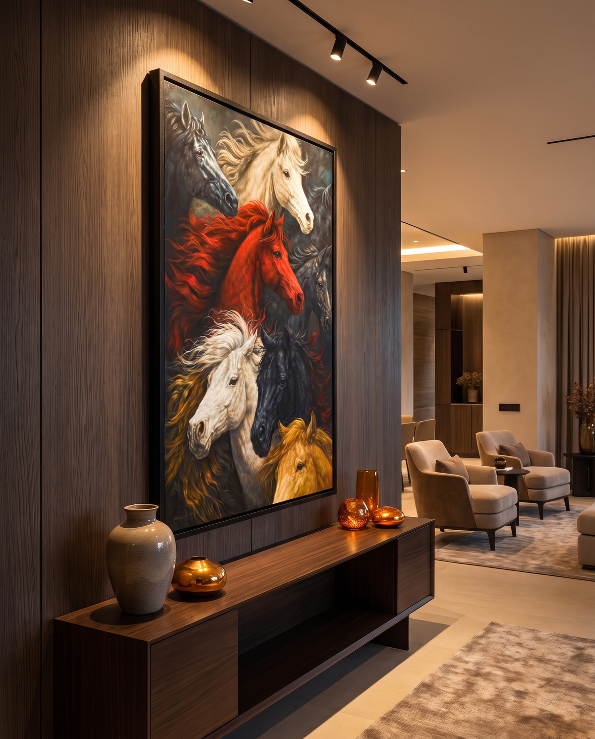 Equestrian Symphony - Modern Luxury Wallart