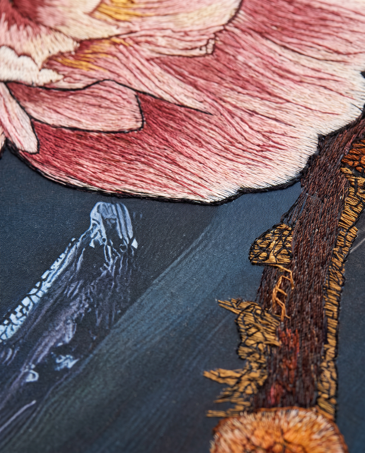Flora & Feline - Luxury Embroidered Wallart