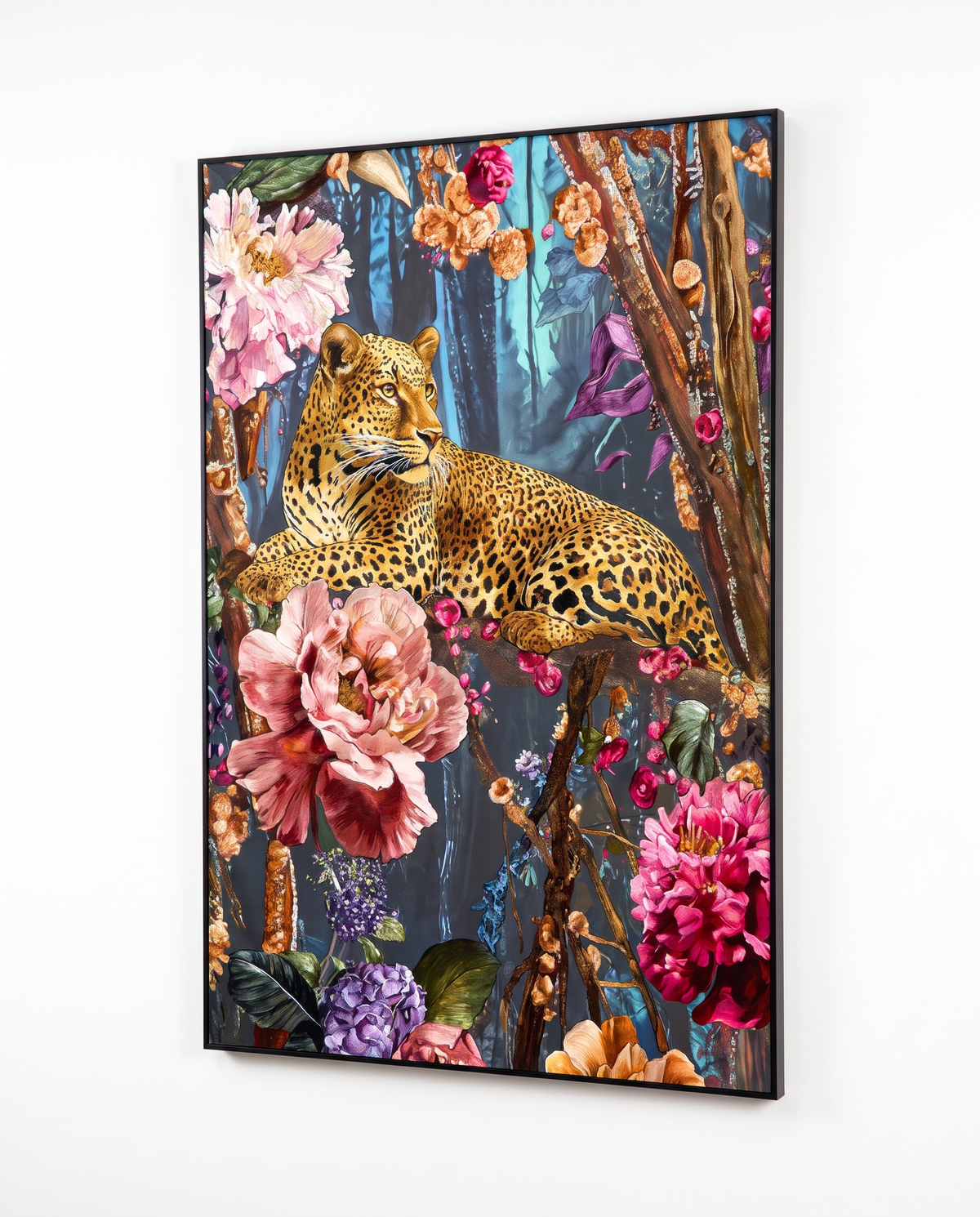Flora & Feline - Luxury Embroidered Wallart
