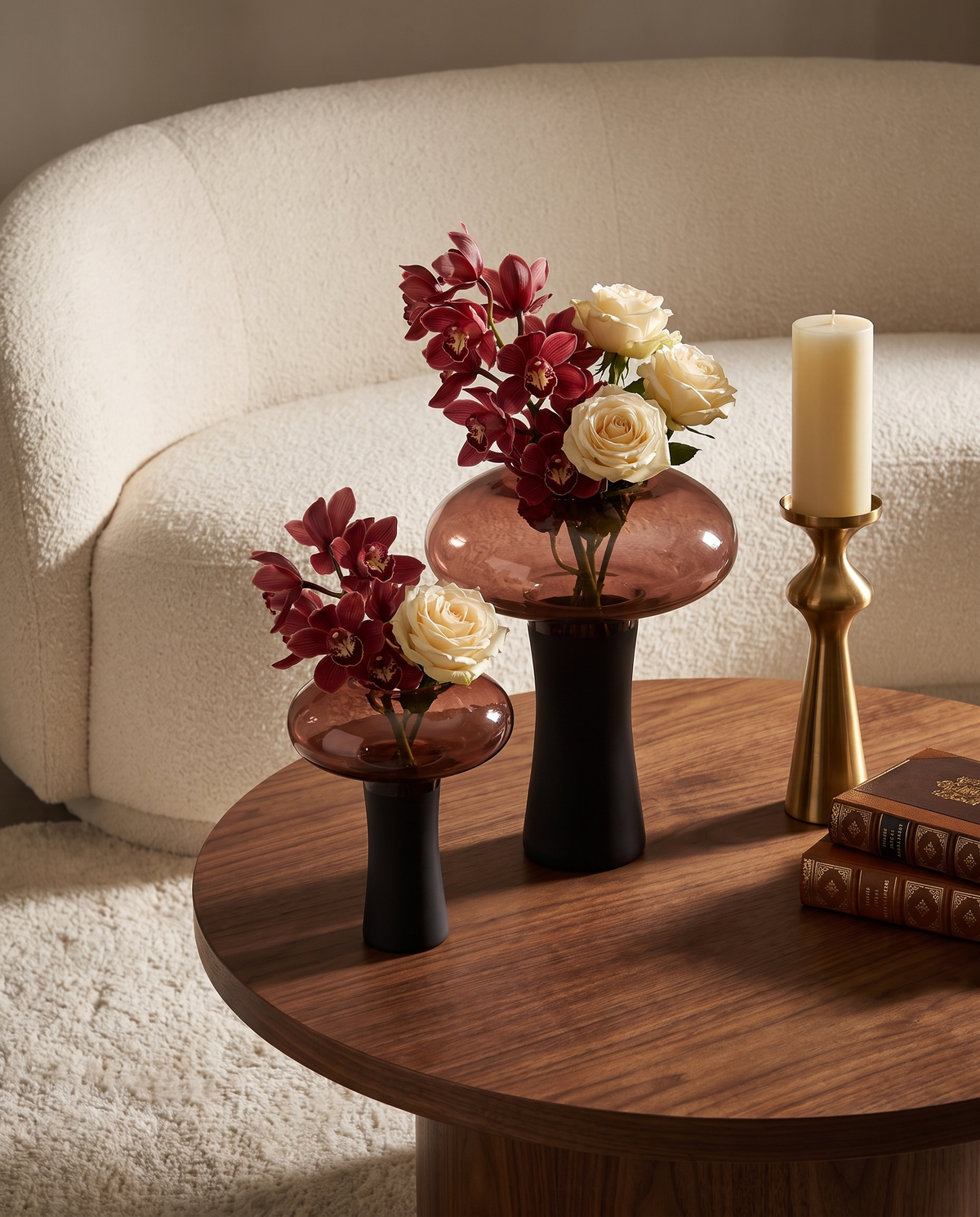 Garnet Canopy Vase Set