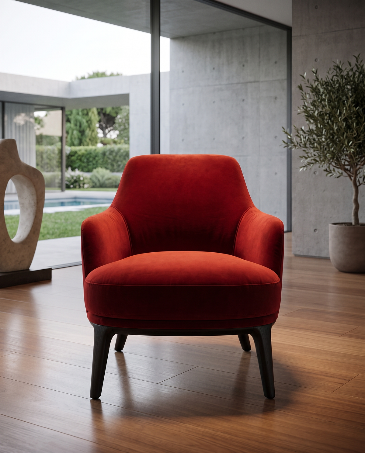 Huxley Premium Armchair - Red