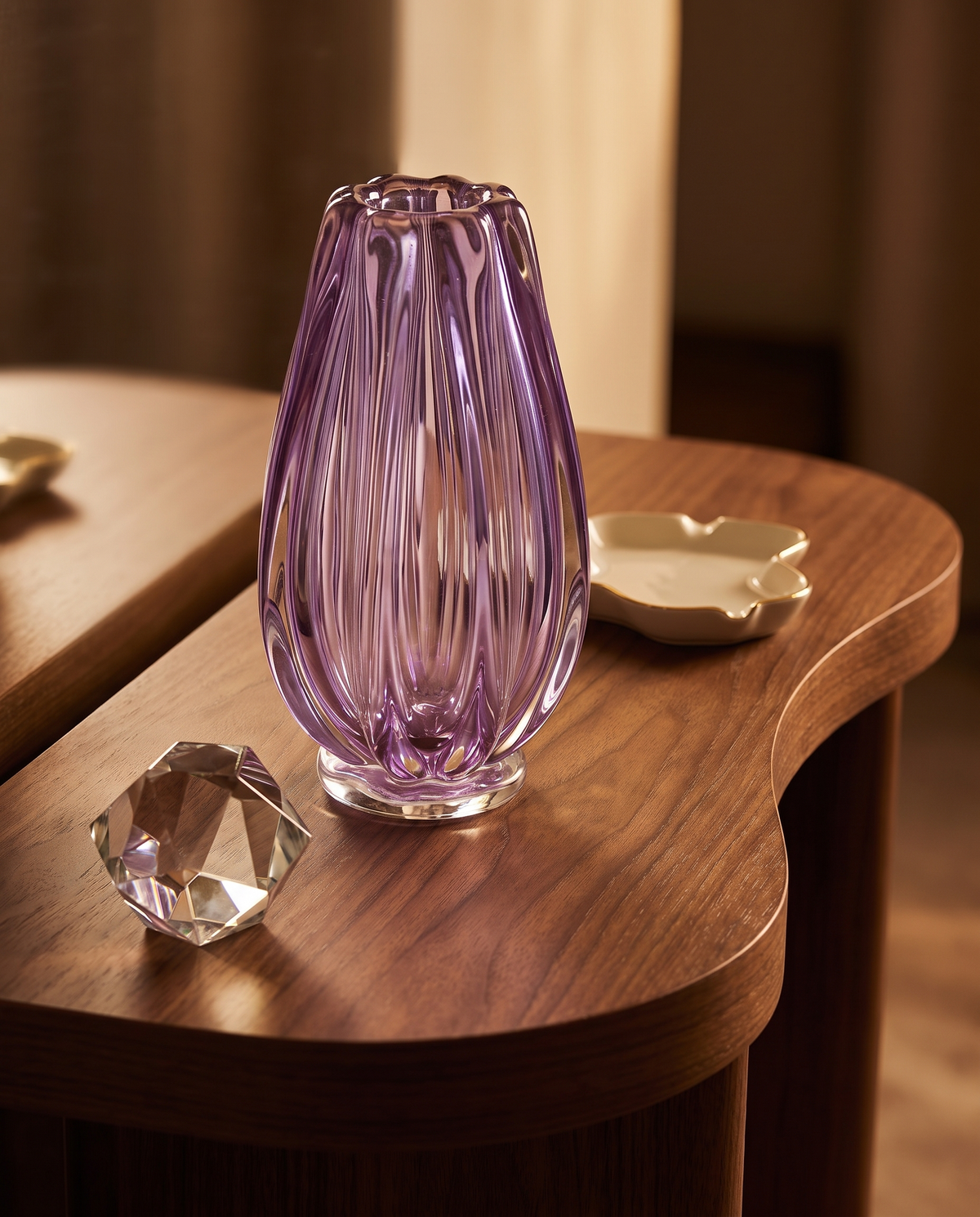 Kunzite Purple Crystal Vase