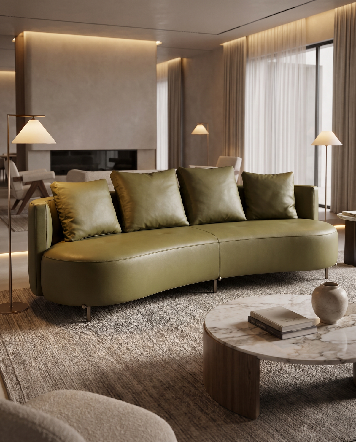 Kuren Bold Curved Sofa