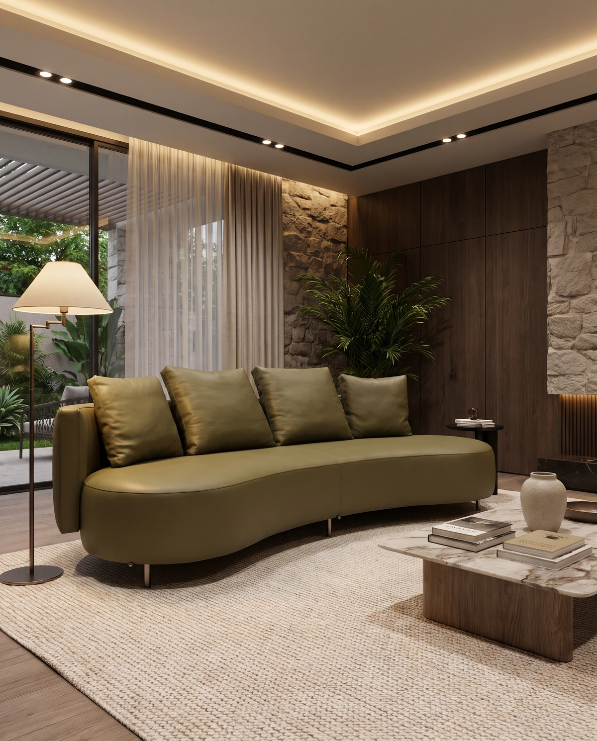 Kuren Bold Curved Sofa