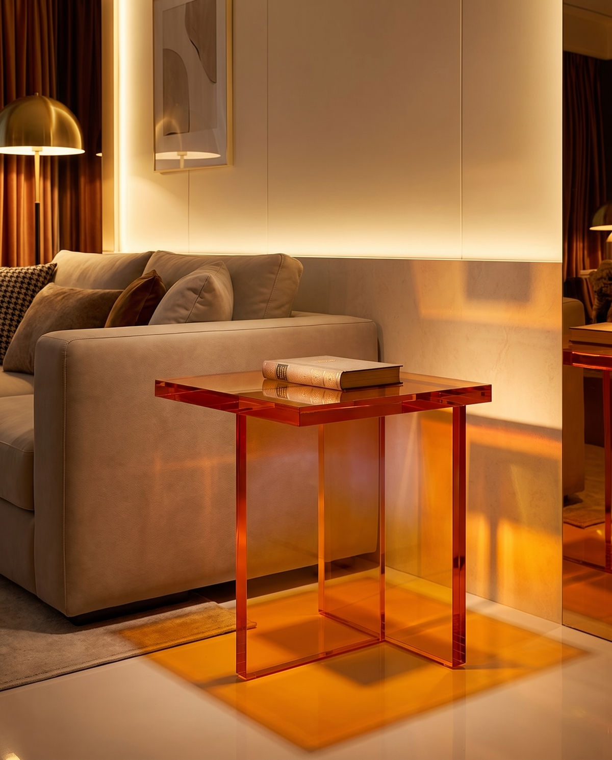 Lucent Lux Acrylic Side Table