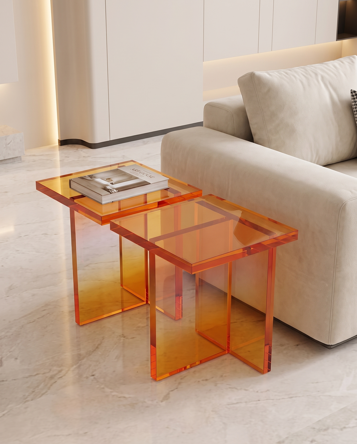 Lucent Lux Acrylic Side Table