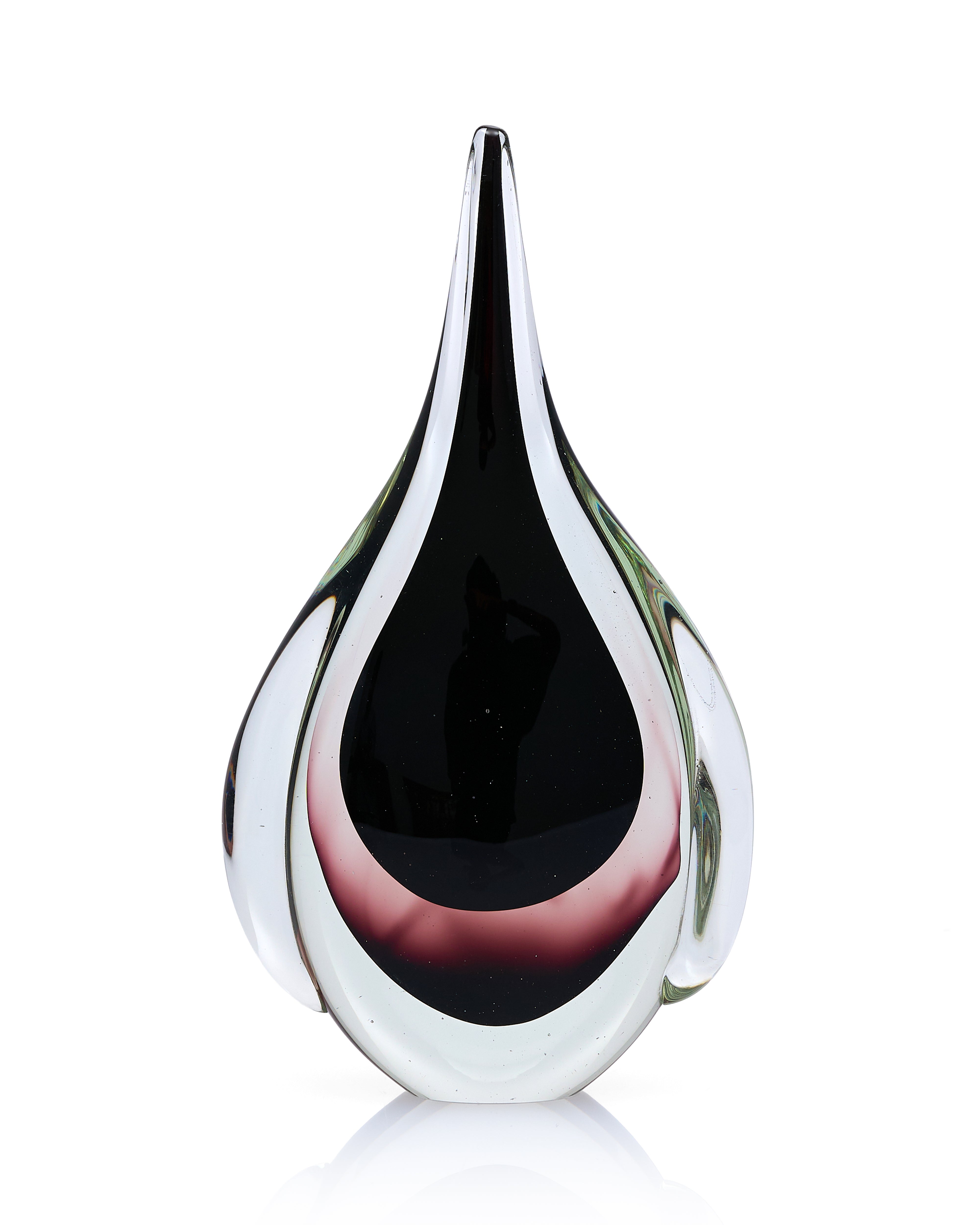 Luminous Drop Black Crystal Decor