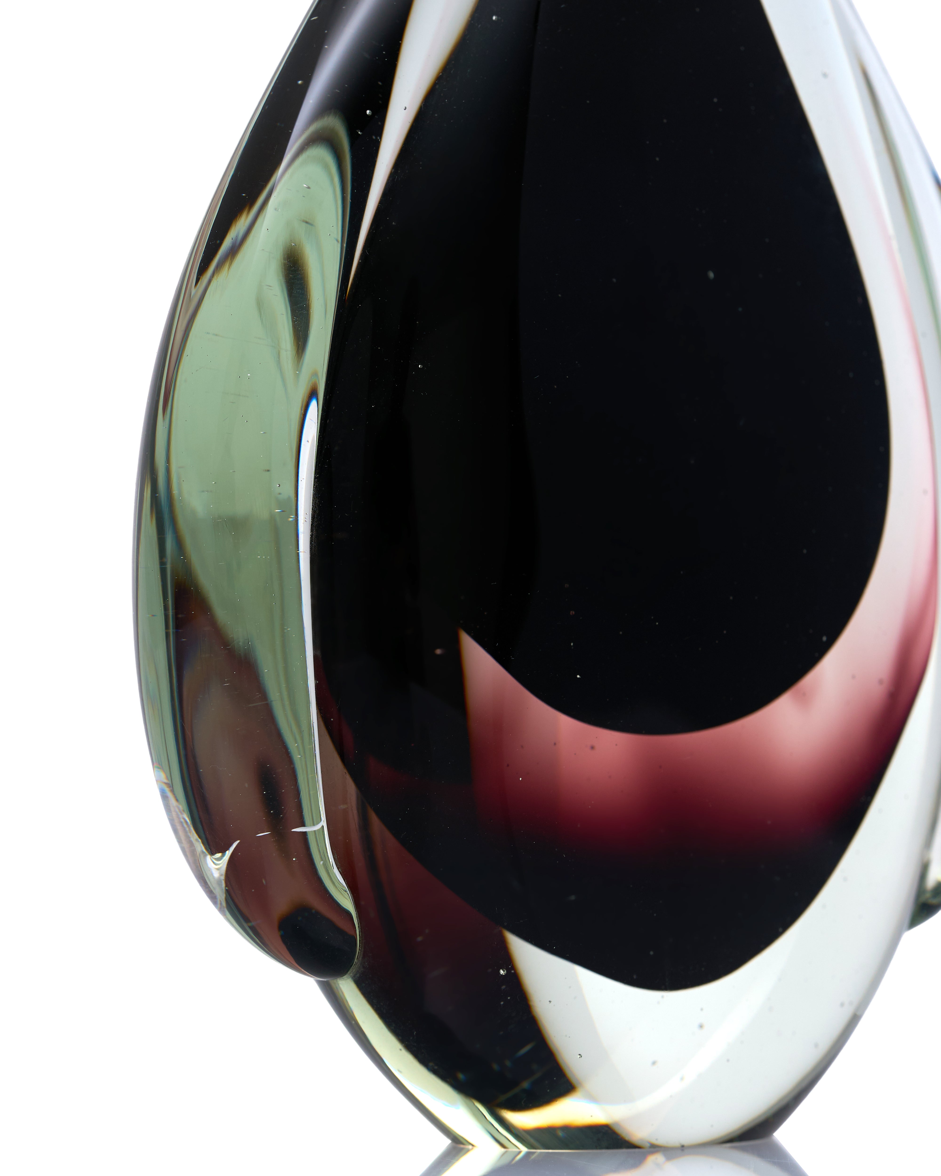 Luminous Drop Black Crystal Decor