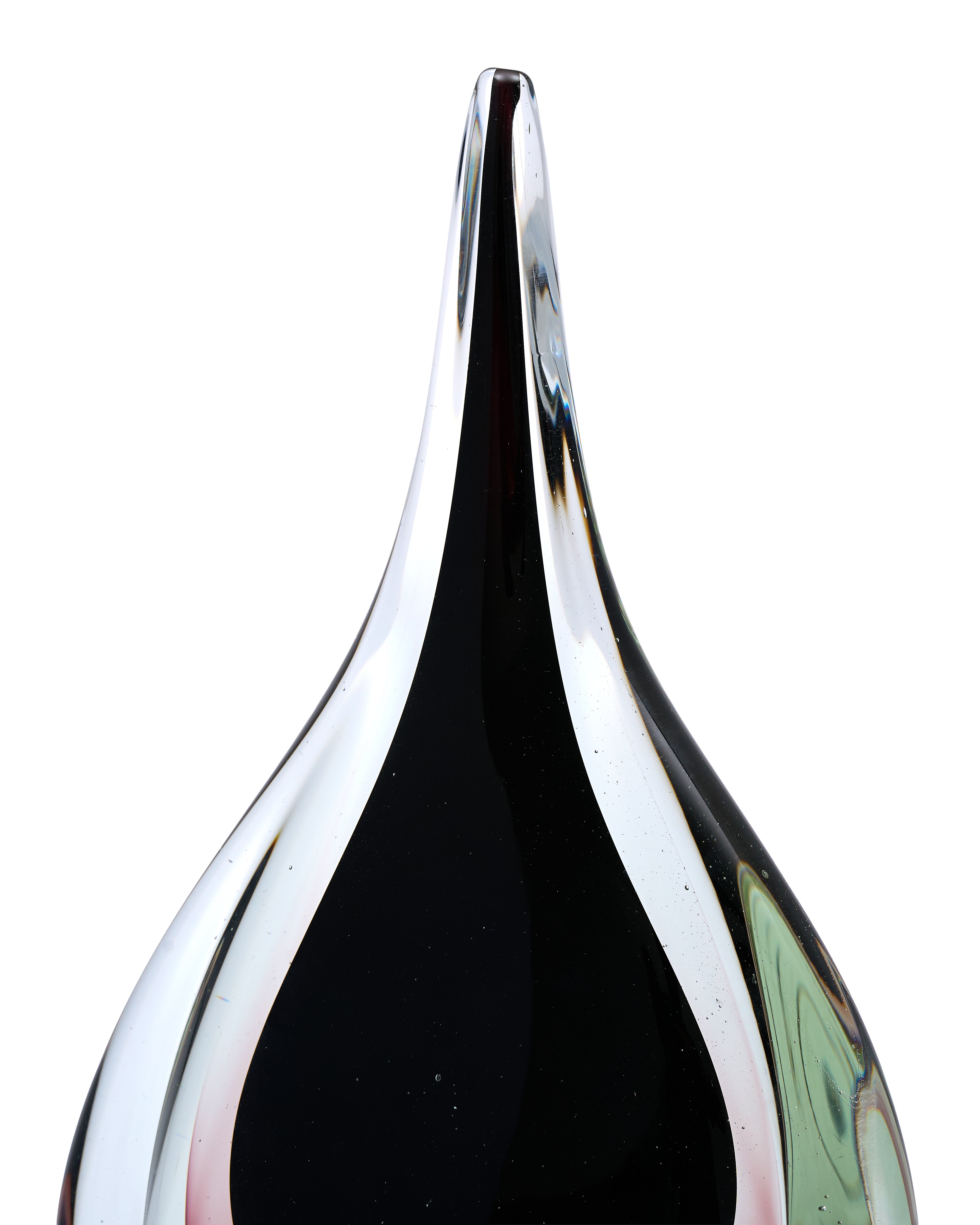Luminous Drop Black Crystal Decor