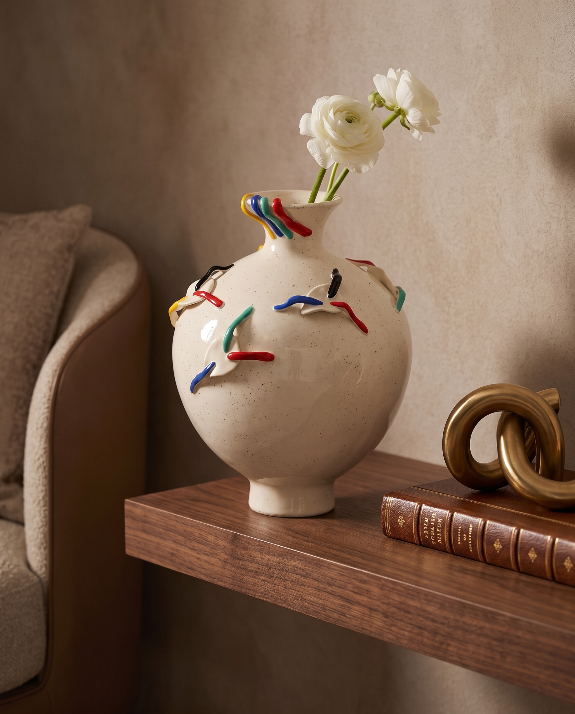 Luna Glaze Ceramic Vase