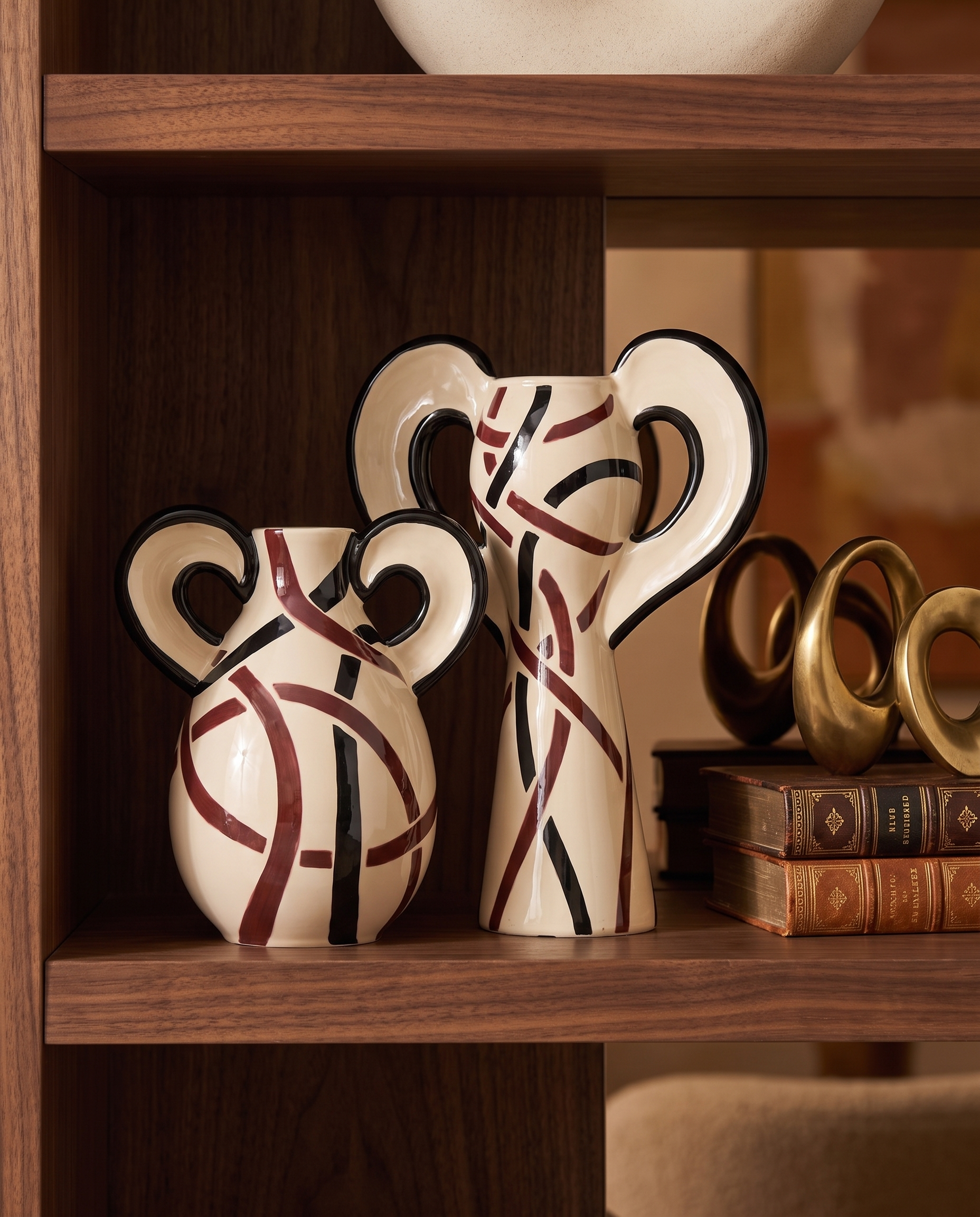 Luxe & Luminary Art Deco Style Vases