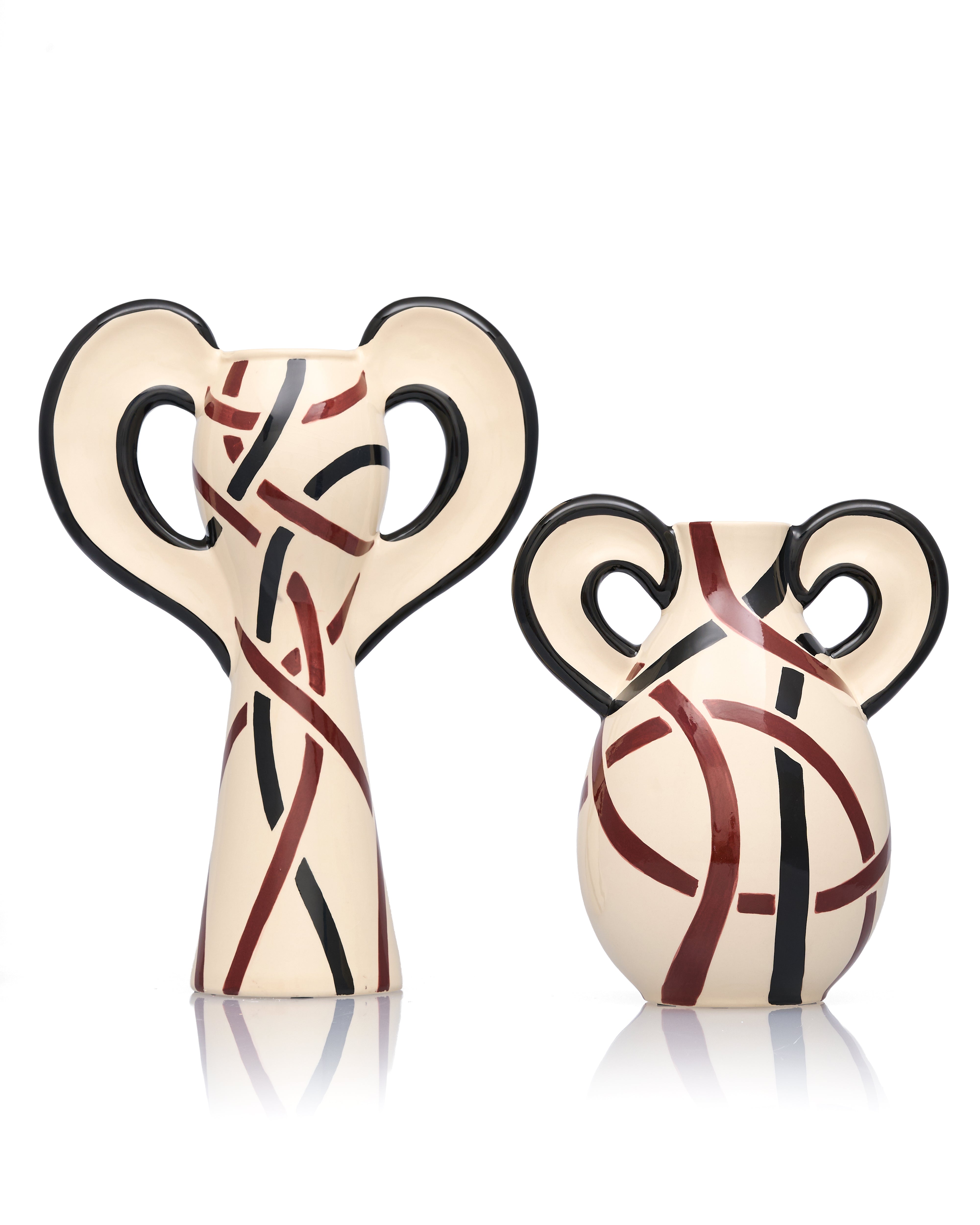 Luxe & Luminary Art Deco Style Vases