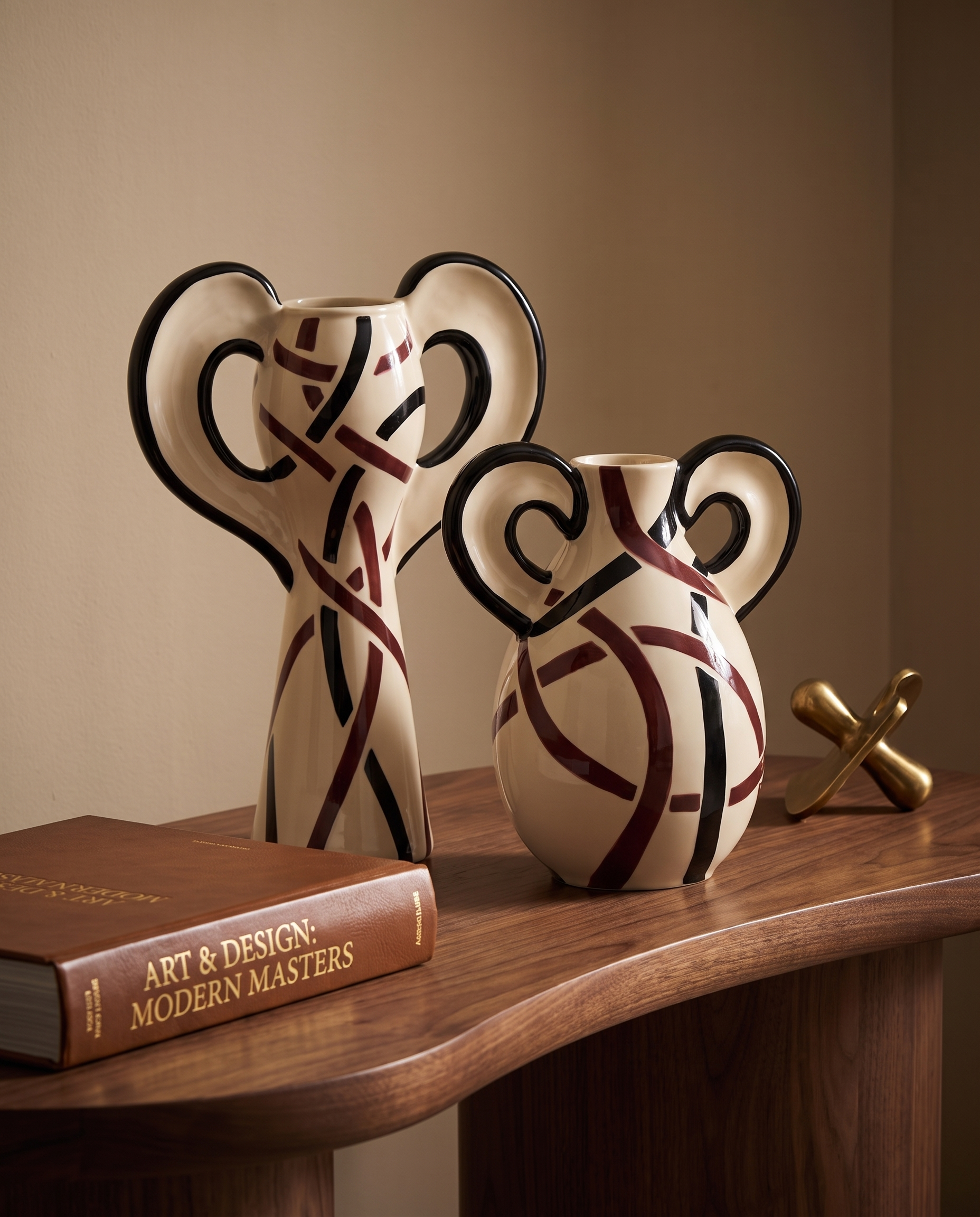 Luxe & Luminary Art Deco Style Vases