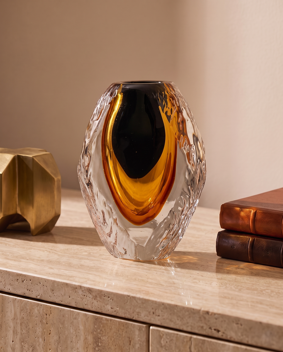 Magma Core Crystal Vase