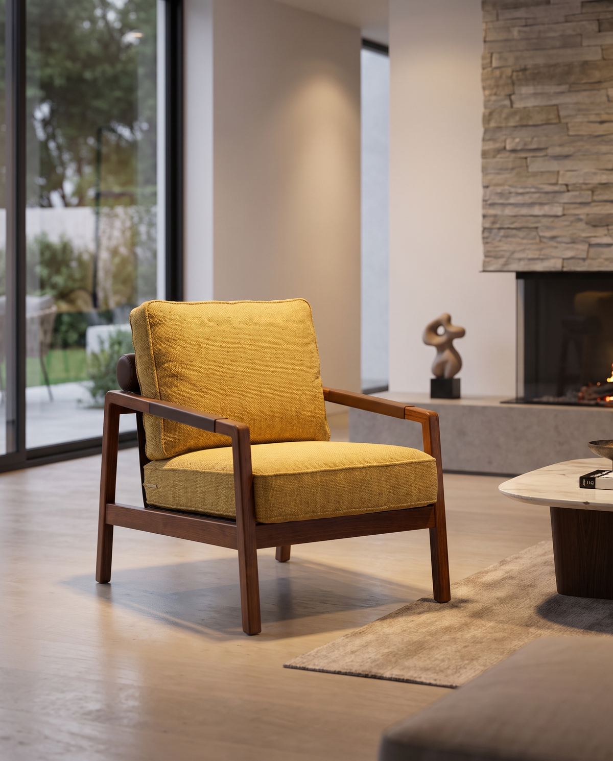 Malibu Lowline Armchair - Yellow