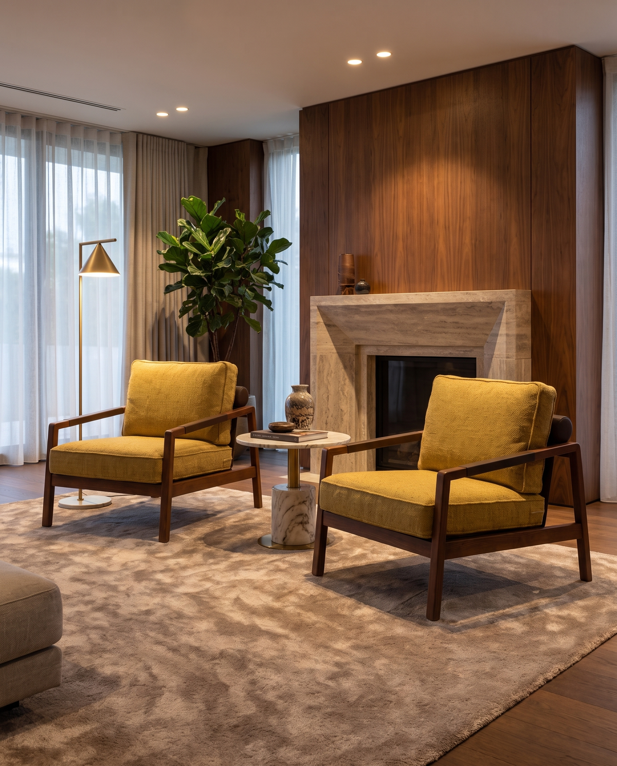Malibu Lowline Armchair - Yellow
