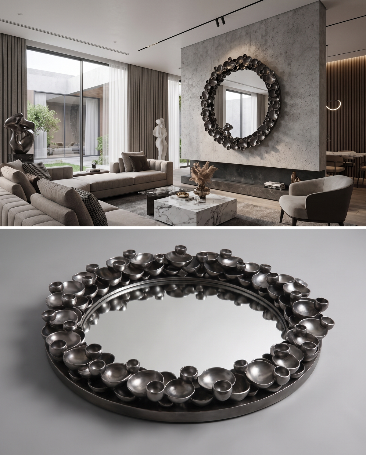 Martin Antique Statement Mirror