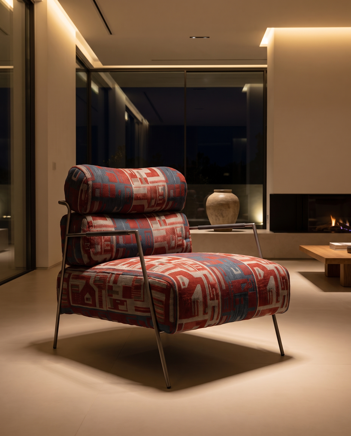 Merlot Armchair - Red