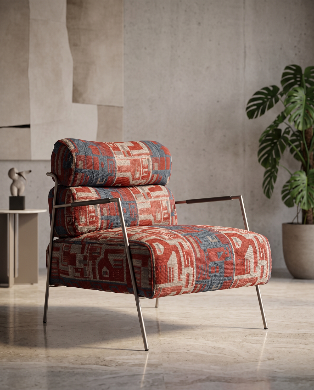 Merlot Armchair - Red