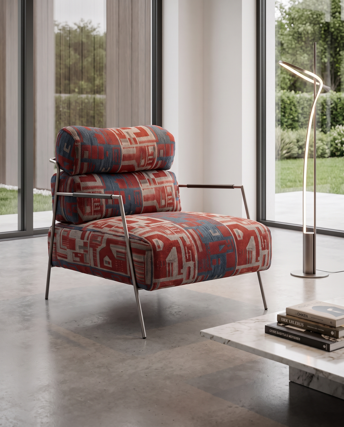 Merlot Armchair - Red
