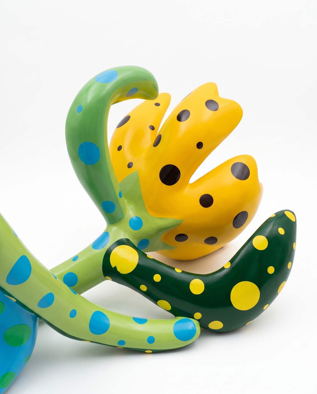 Polka Dot Flower Sculpture