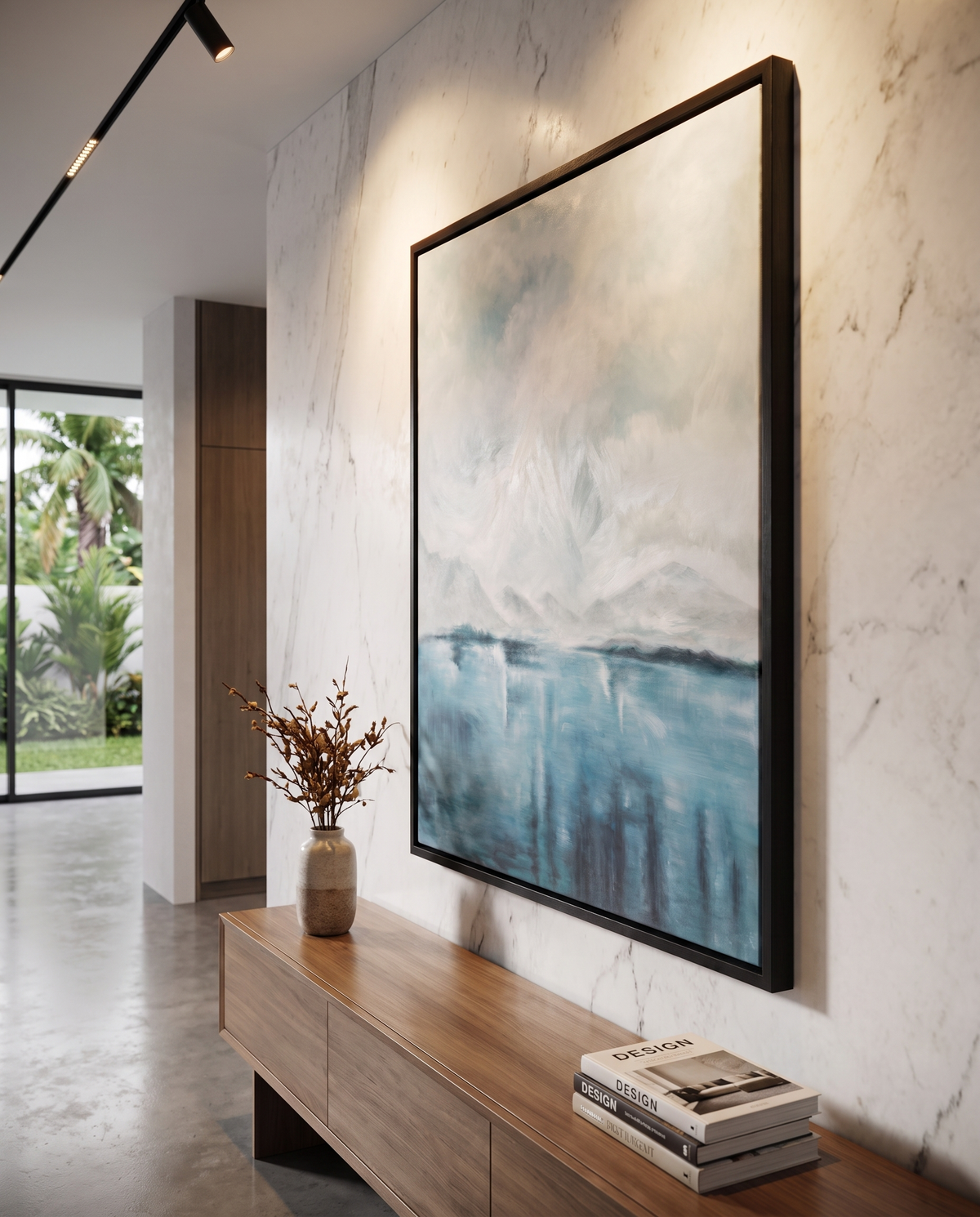 Misty Meridian - Modern Abstract Wallart