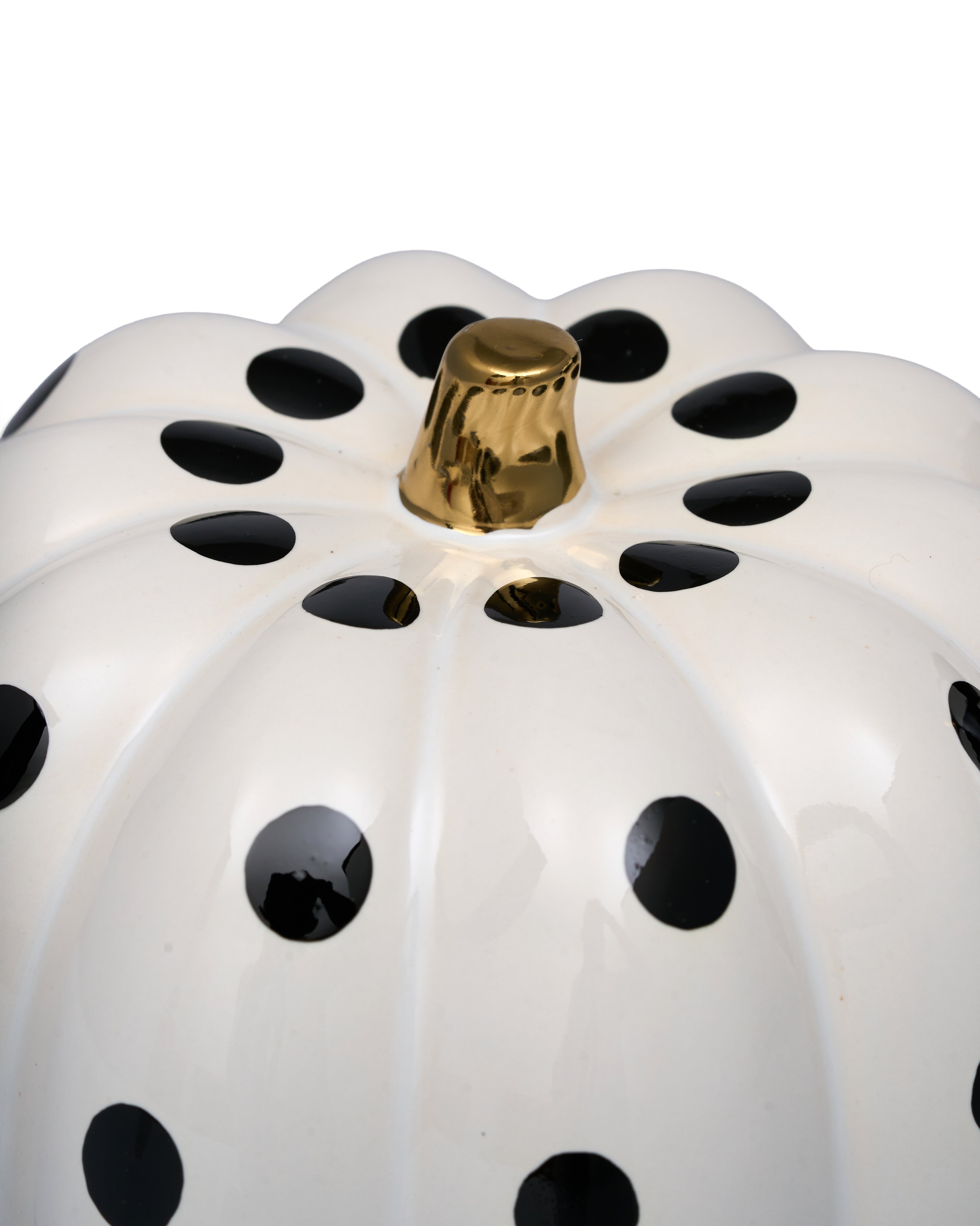 Monochrome Courtly Ceramic Pumpkins Decor