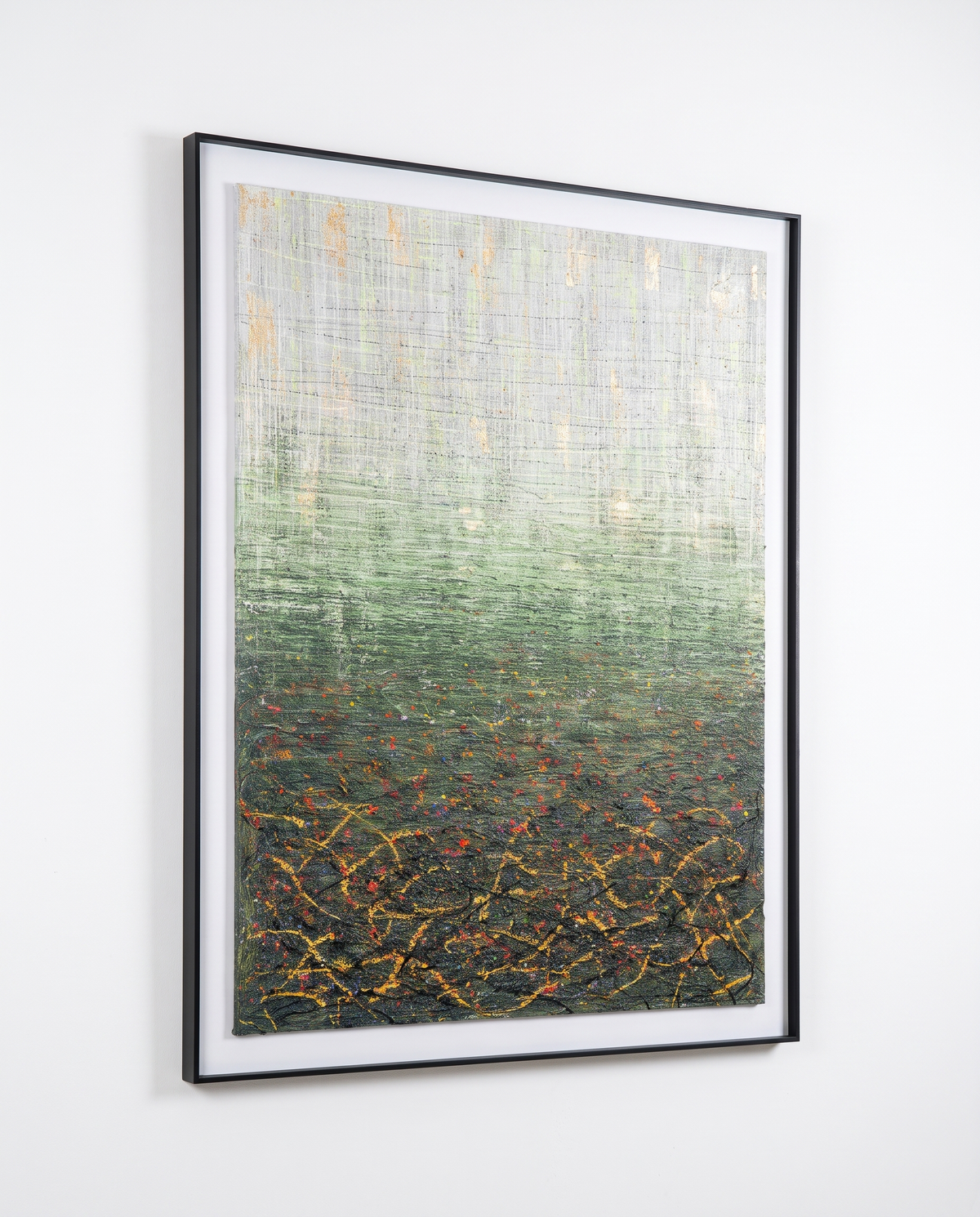 Moss & Embers - Modern Abstract Wallart