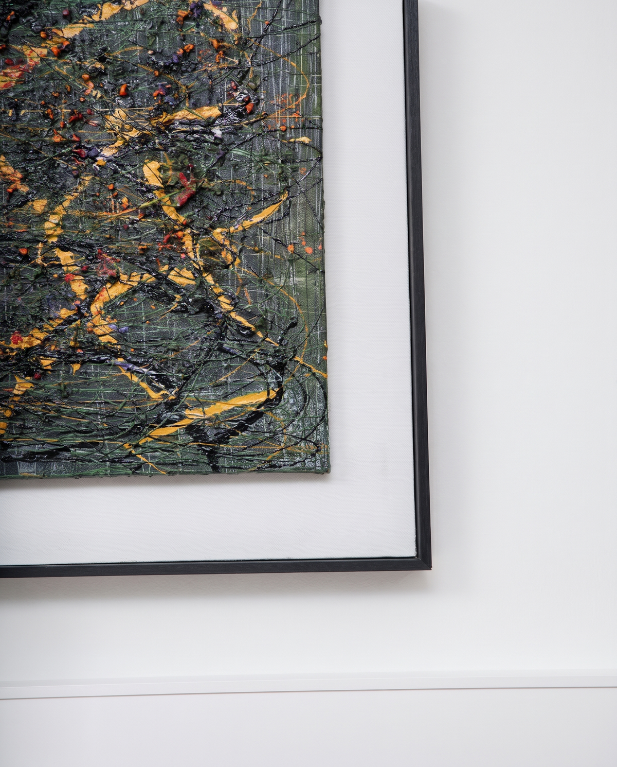 Moss & Embers - Modern Abstract Wallart
