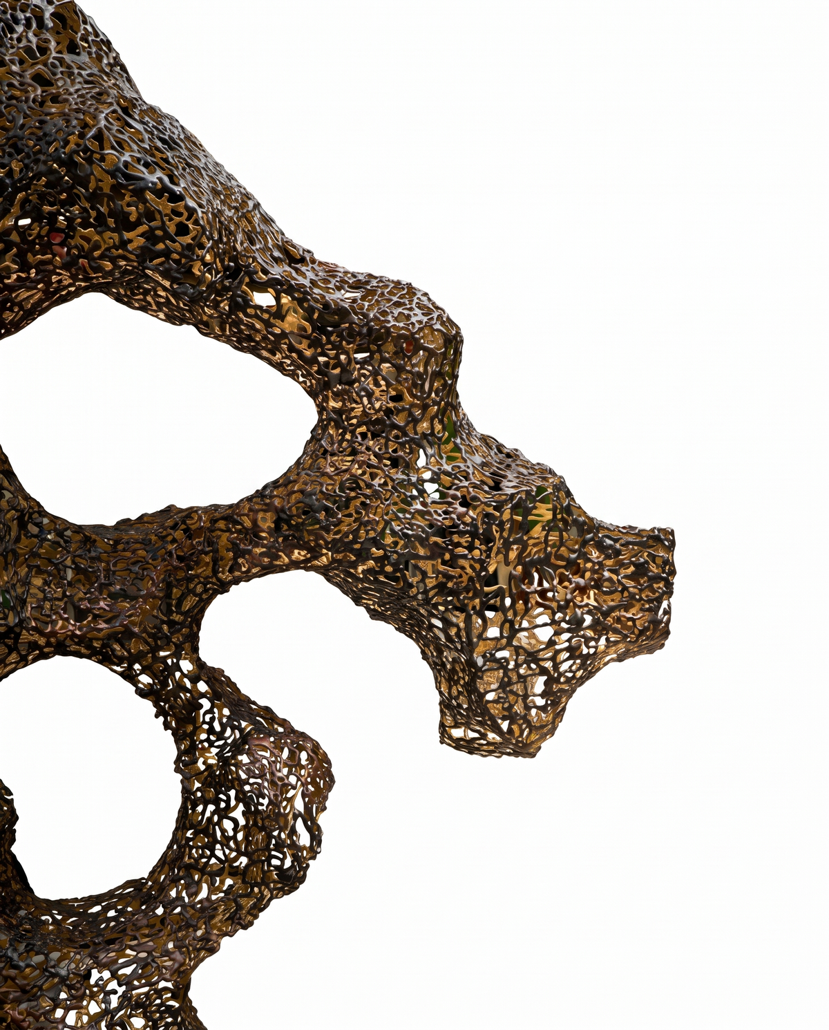Mycelium Matrix Stainless Steel Sculpture