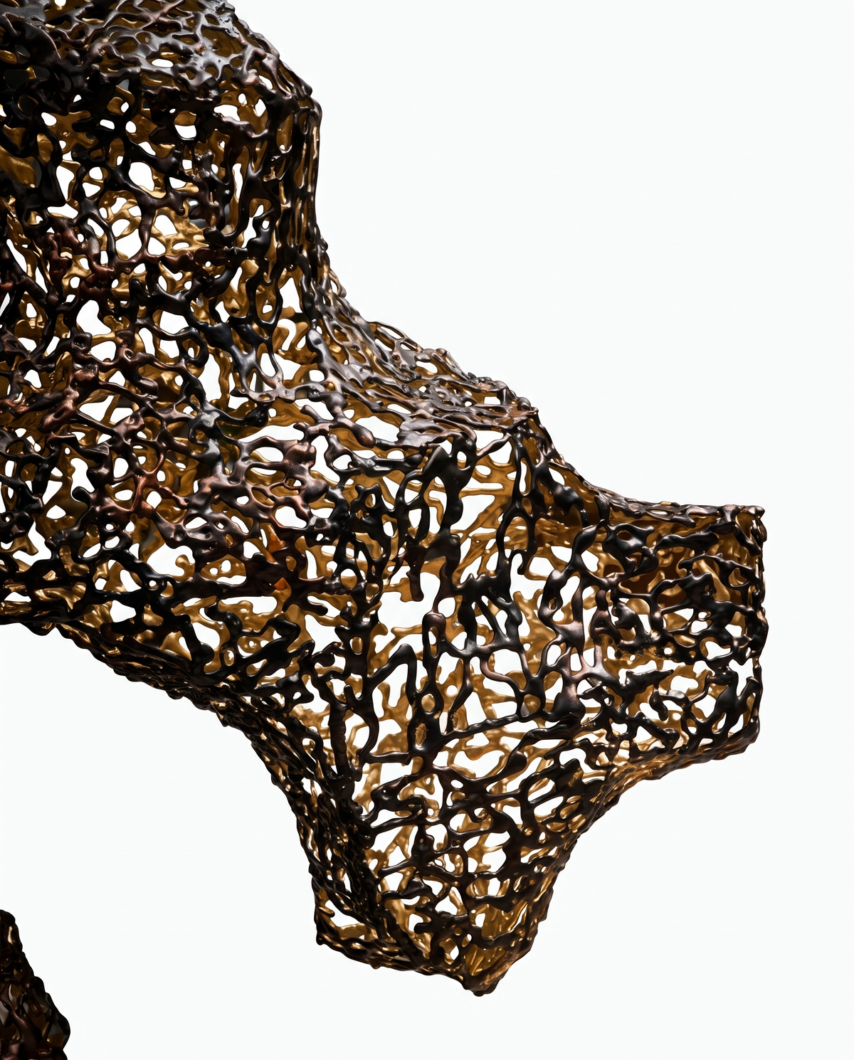 Mycelium Matrix Stainless Steel Sculpture