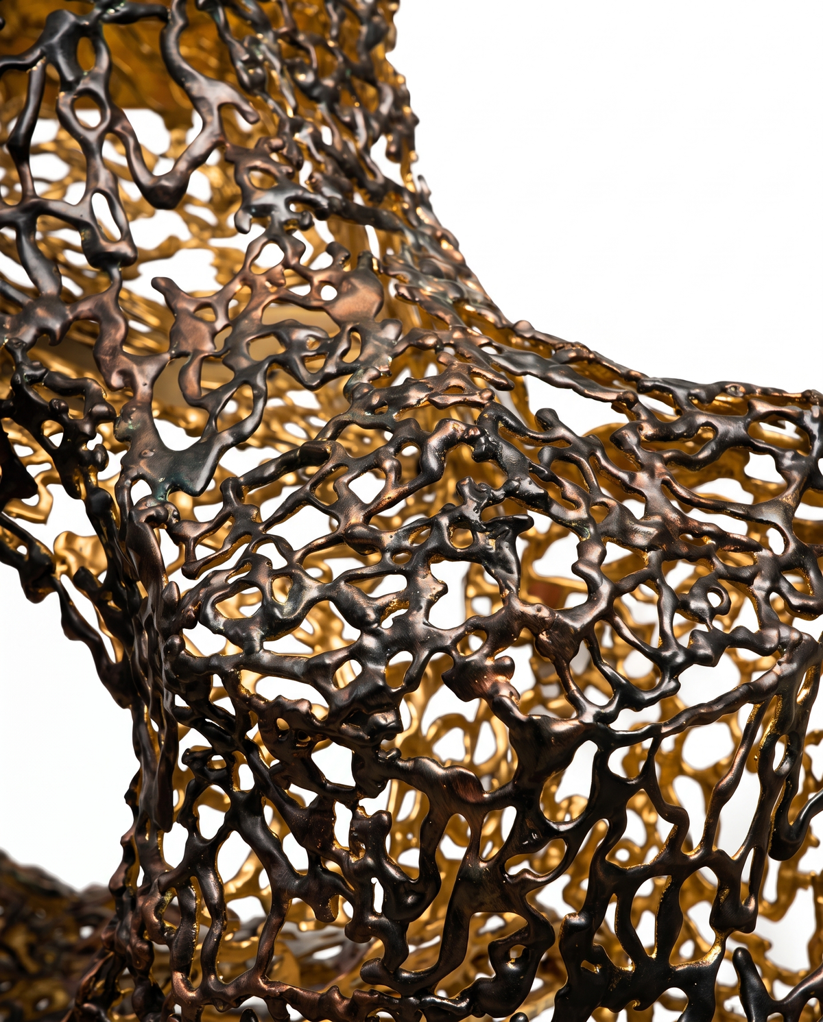 Mycelium Matrix Stainless Steel Sculpture