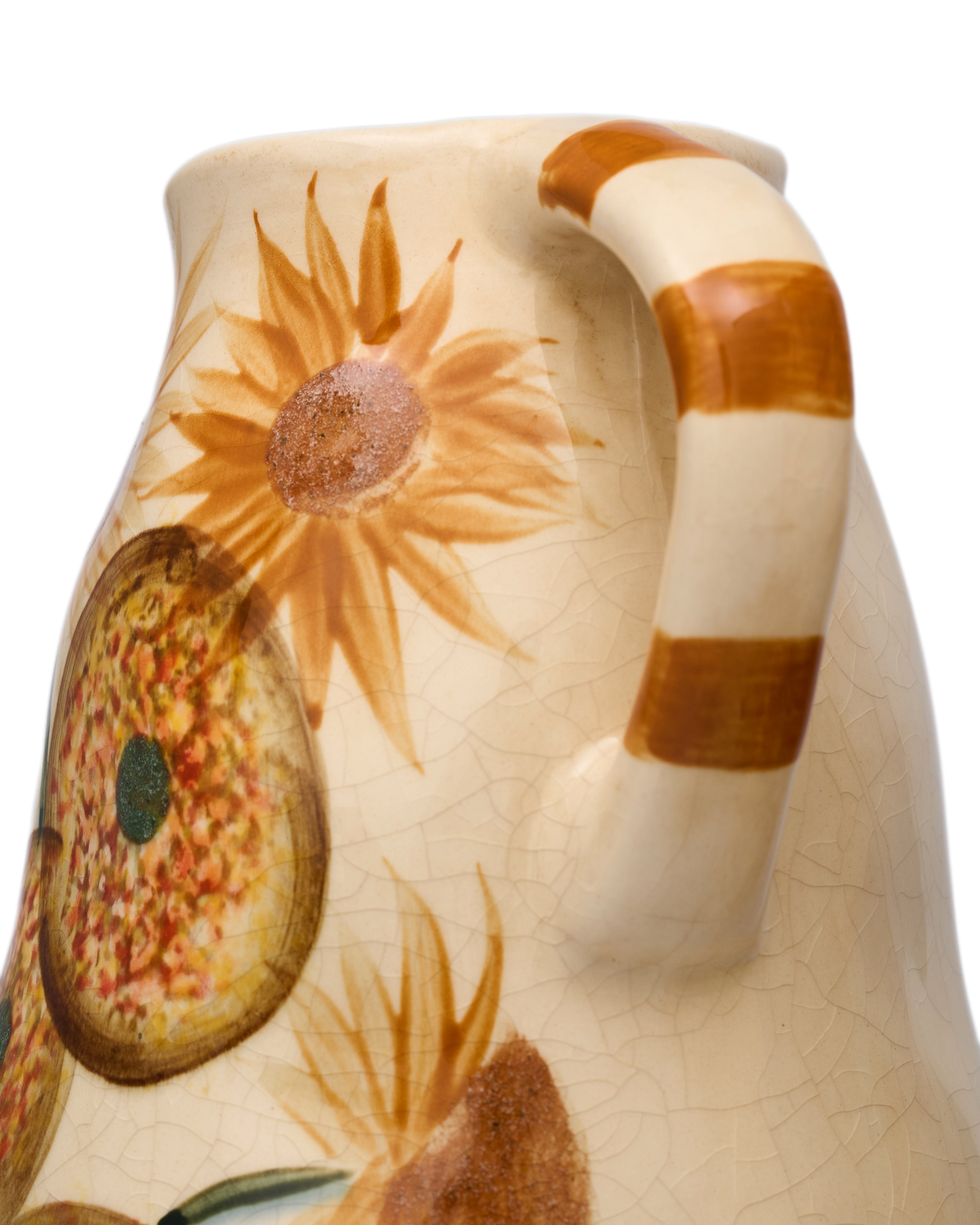 Ochre Coneflower Floral Jug Vases