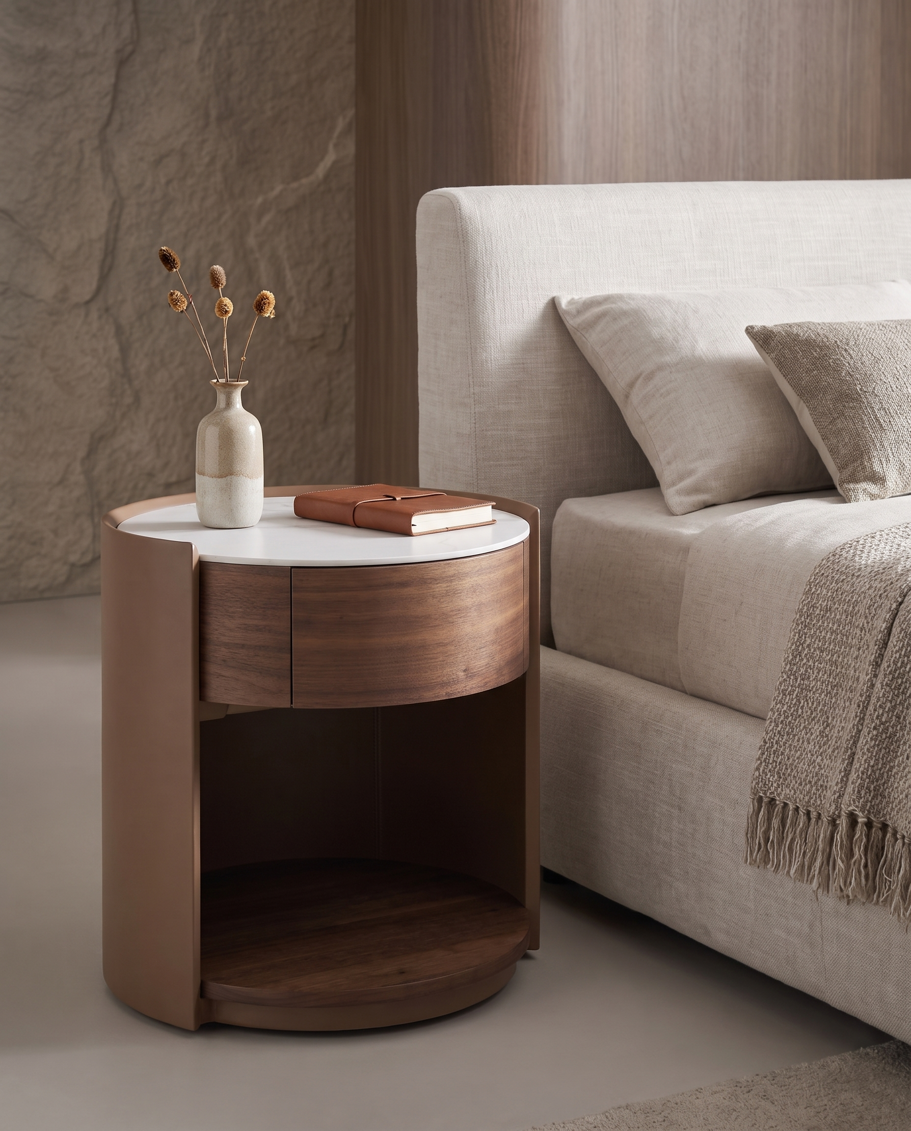 Oracle Nightstand Bedside Table(Set of 2)