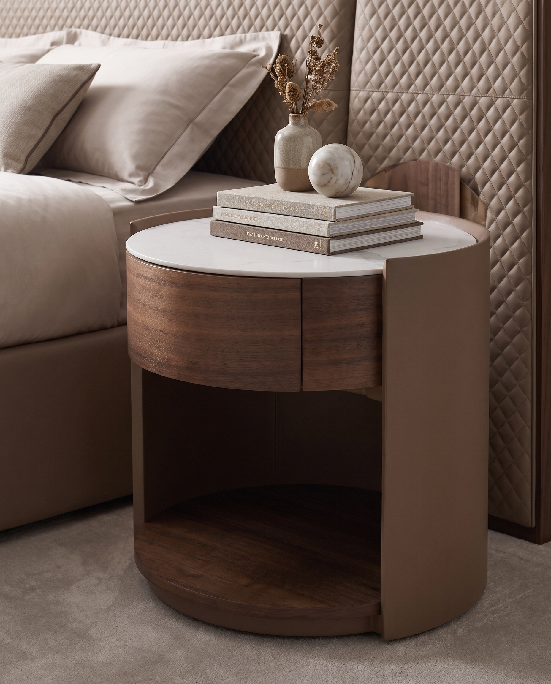 Oracle Nightstand Bedside Table(Set of 2)