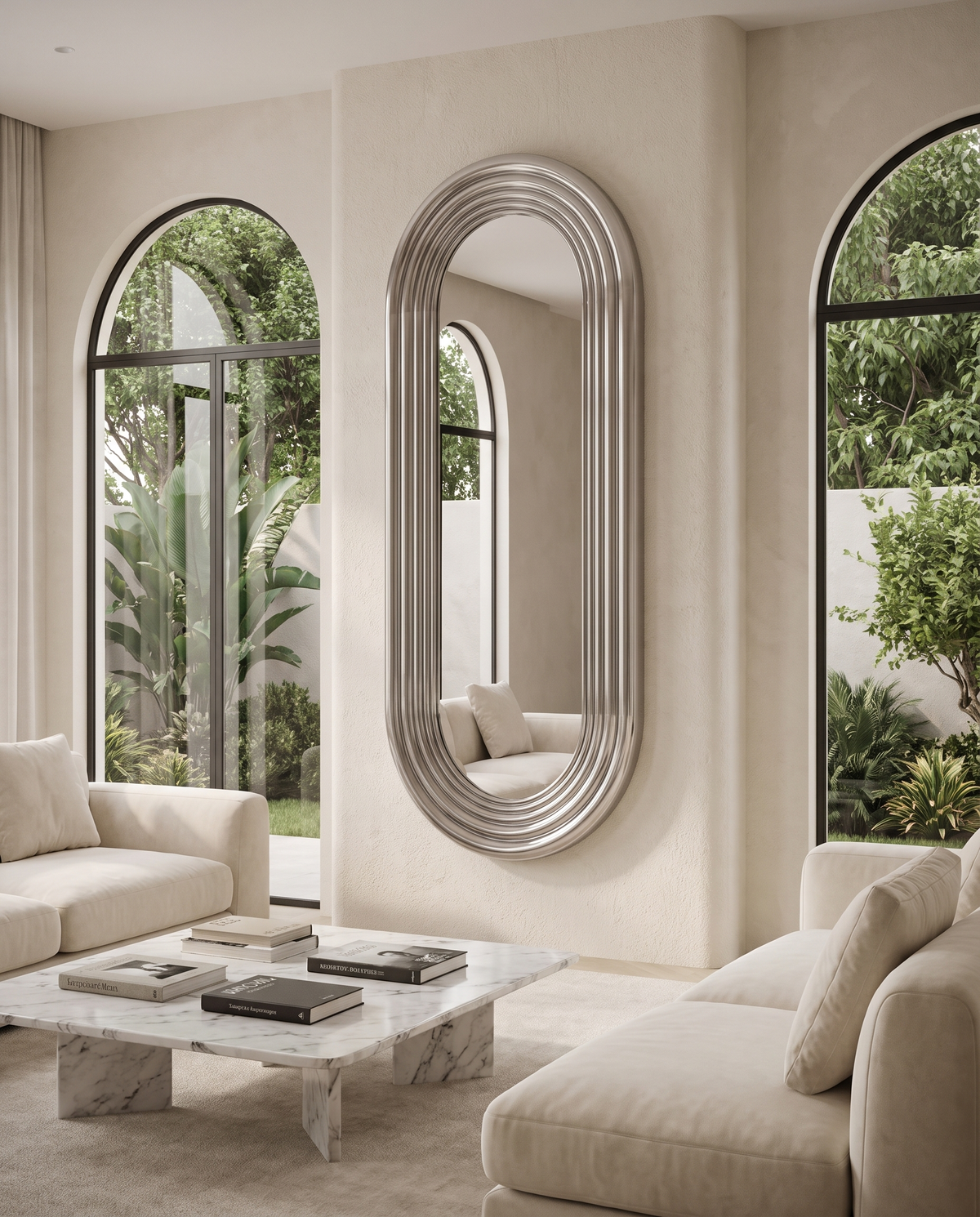 Orbit Chrome Long Mirror