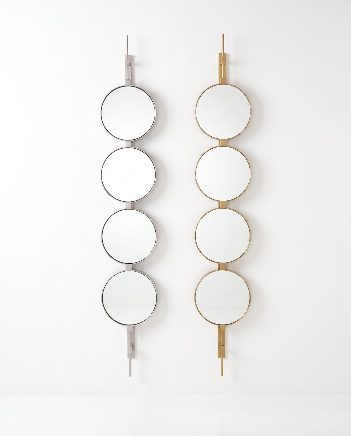 Orbital Drop - Button Wall Mirror Duo