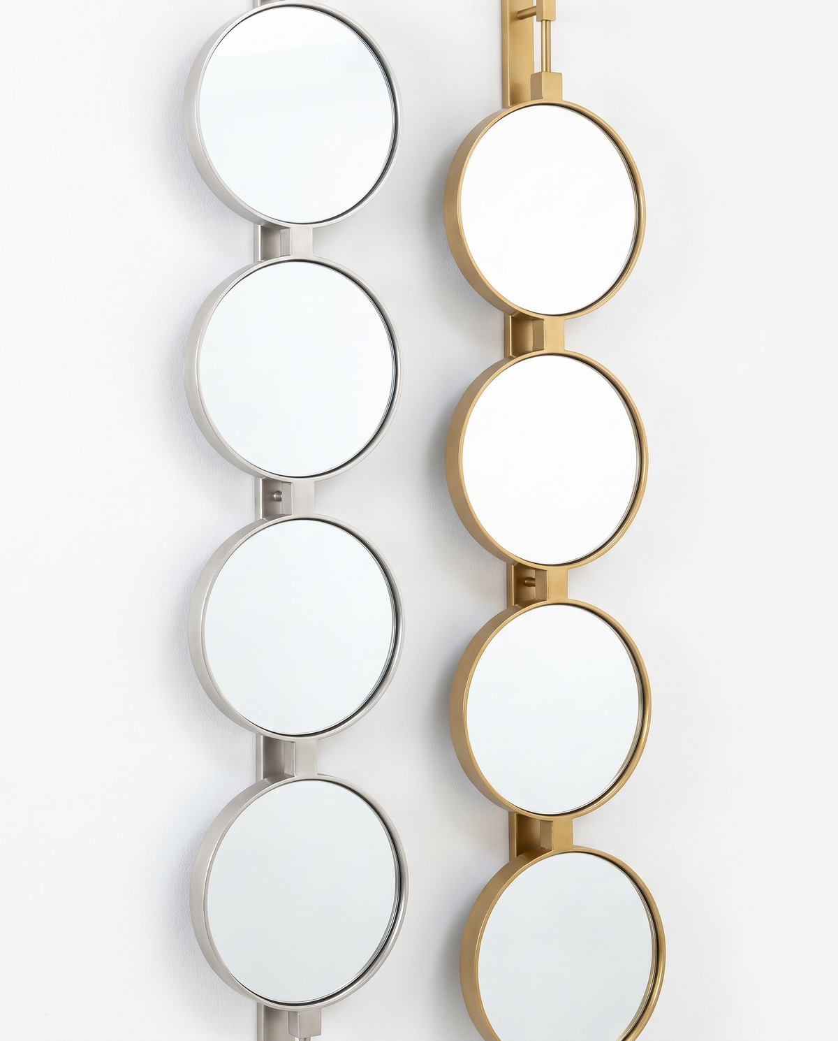 Orbital Drop - Button Wall Mirror Duo