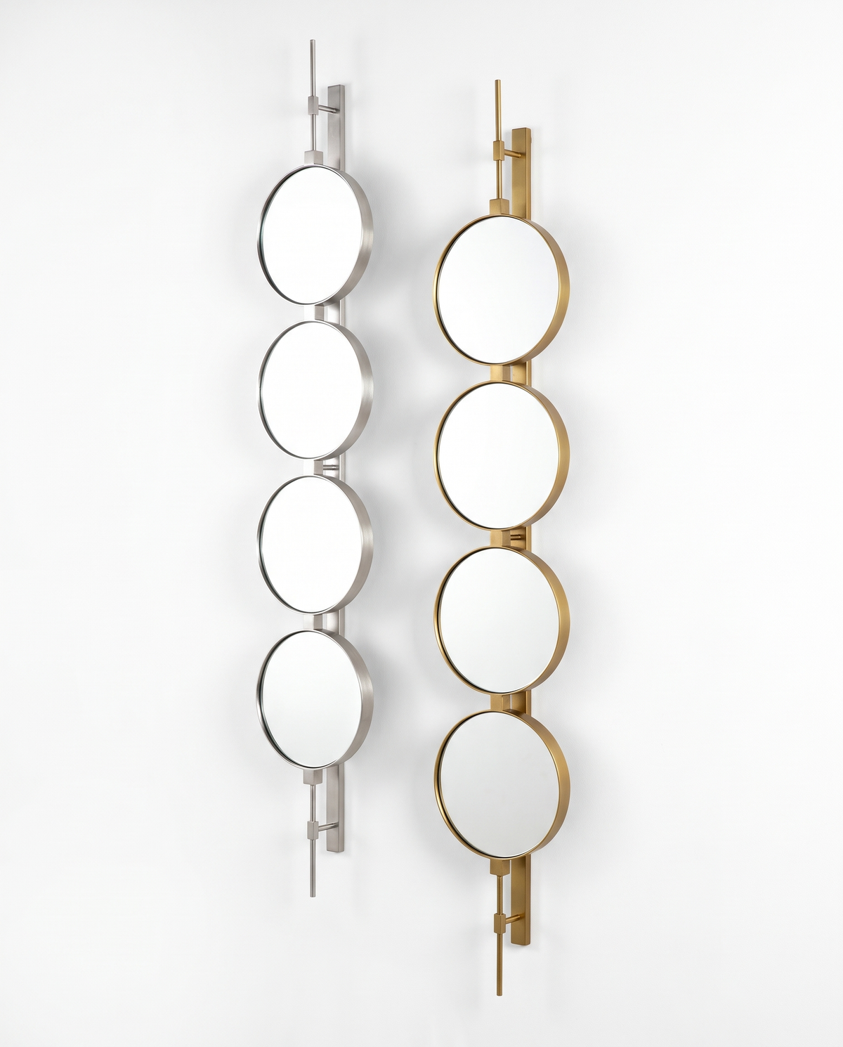 Orbital Drop - Button Wall Mirror Duo