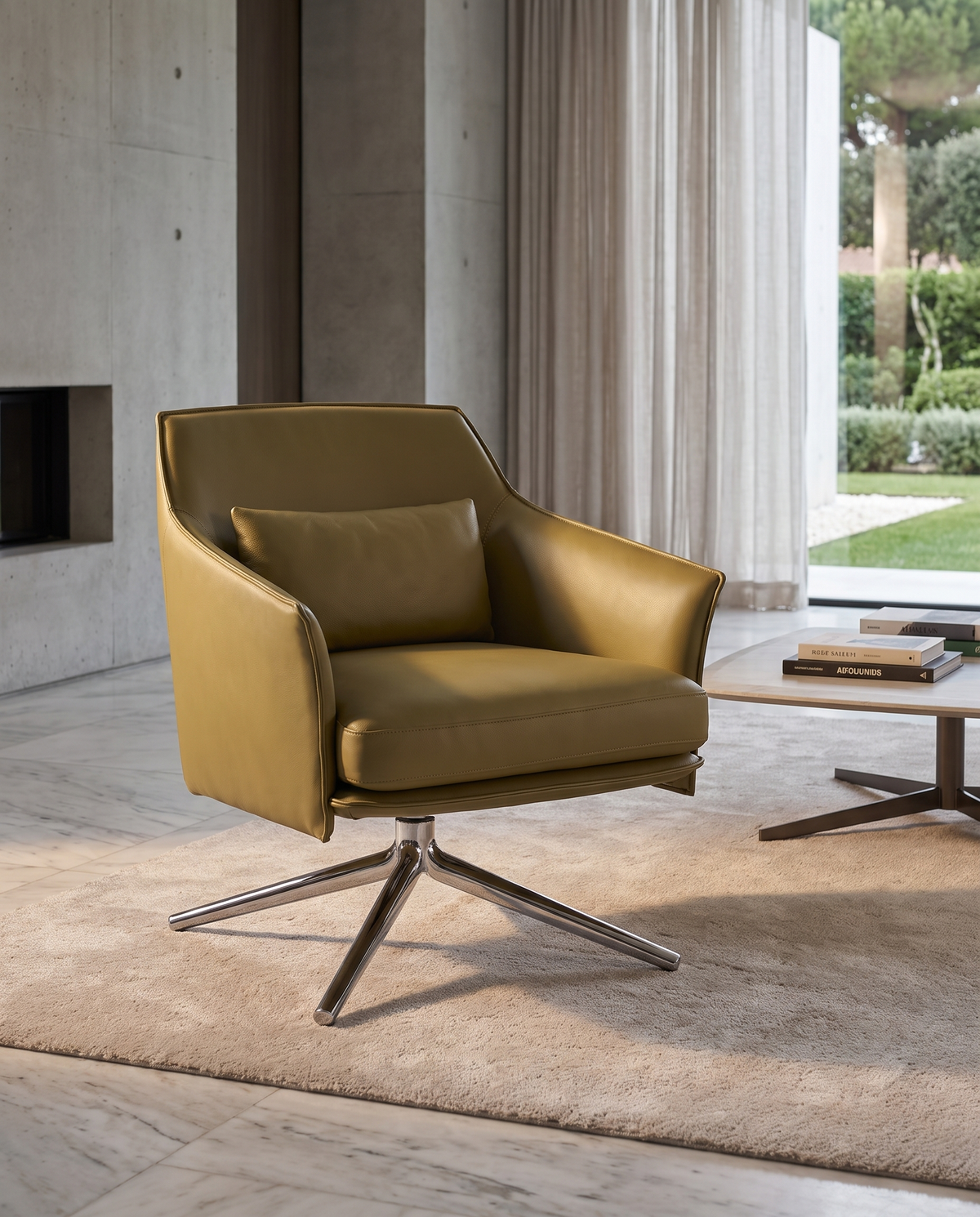 Sartor Olive Green Armchair