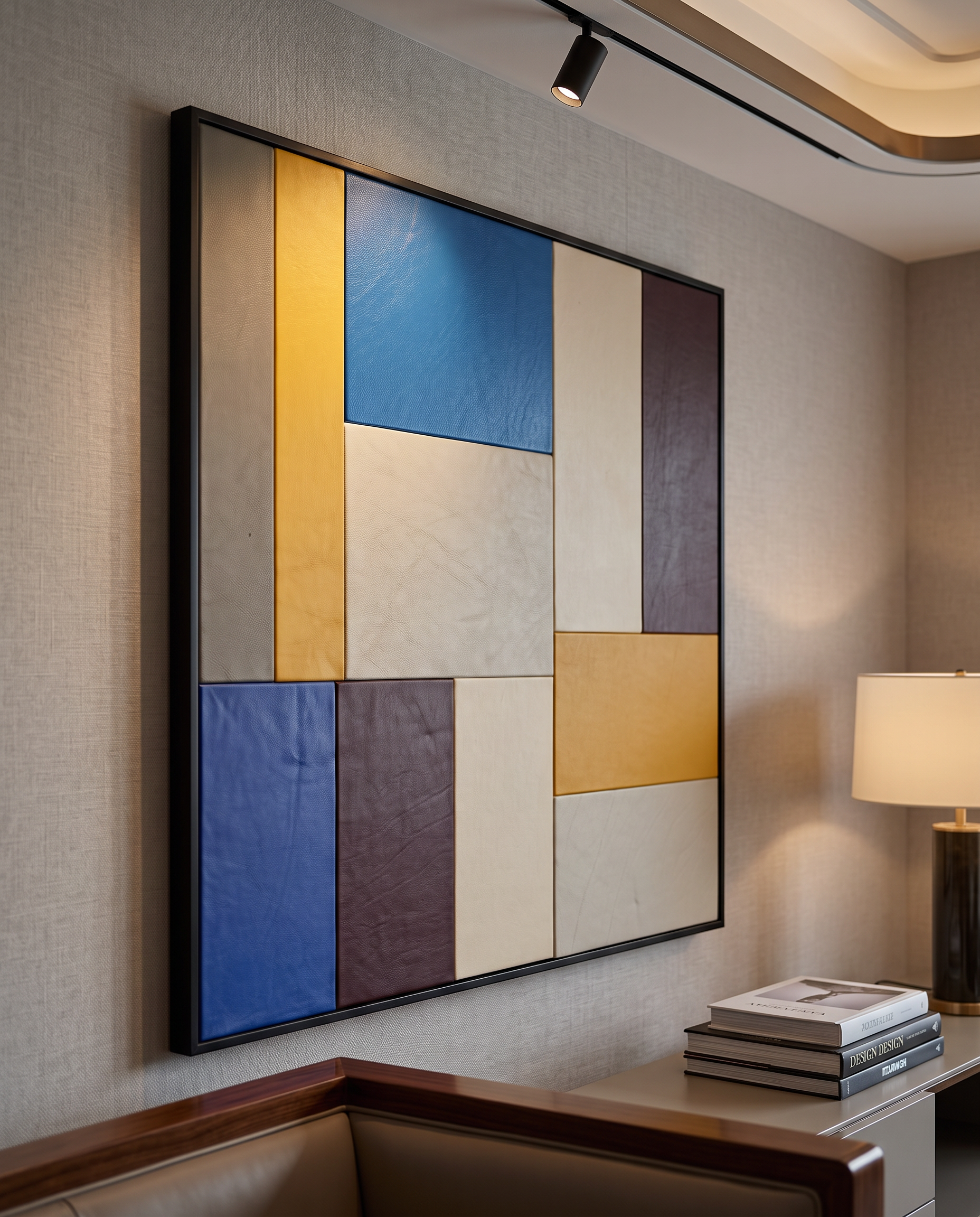 Tactile Planes - Modern Luxury Leather Wallart