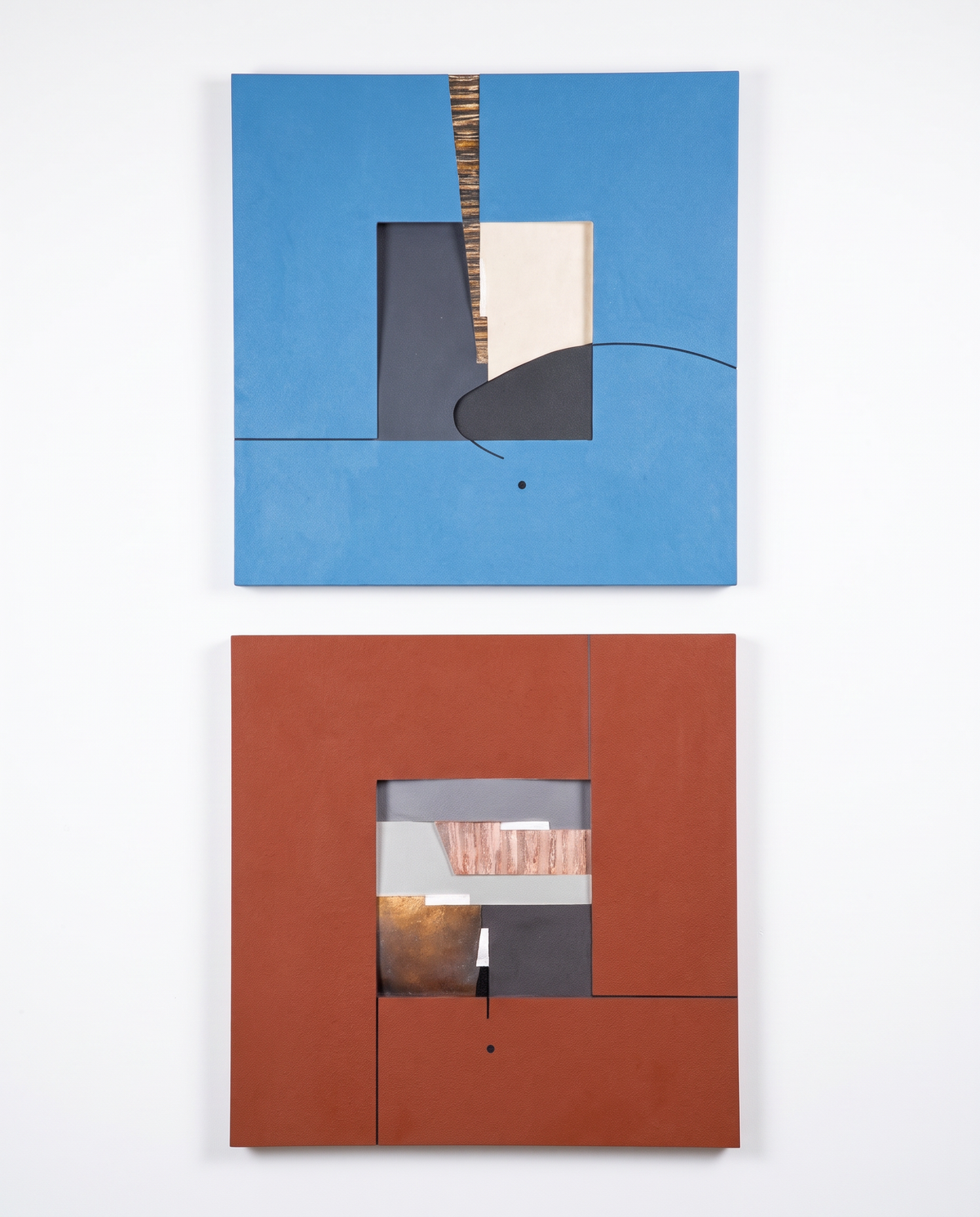 Terra & Cerulean Duo - Modern Luxury Wallart